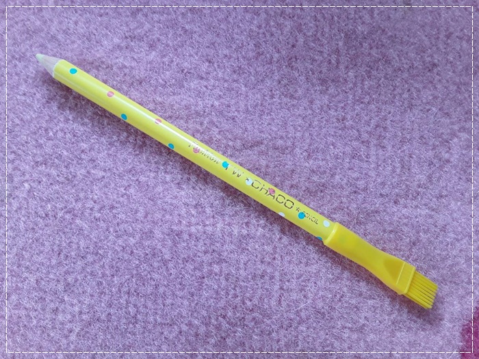 ดินสอเขียนผ้า CHACO สีเหลือง มีแปรง