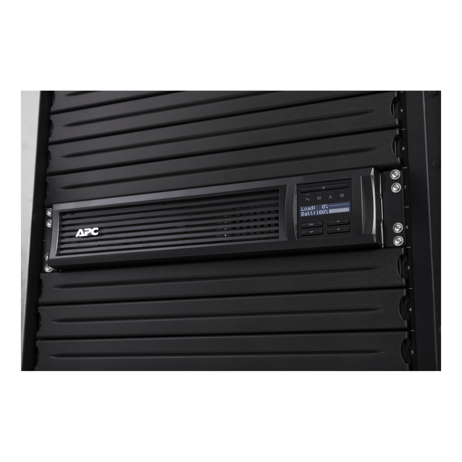APC Smart-UPS, Line Interactive, 1000VA, Rackmount 2U, 230V, 4x IEC C13 outlets, SmartConnect Port+SmartSlot, AVR, LCD SMT1000RMI2UC