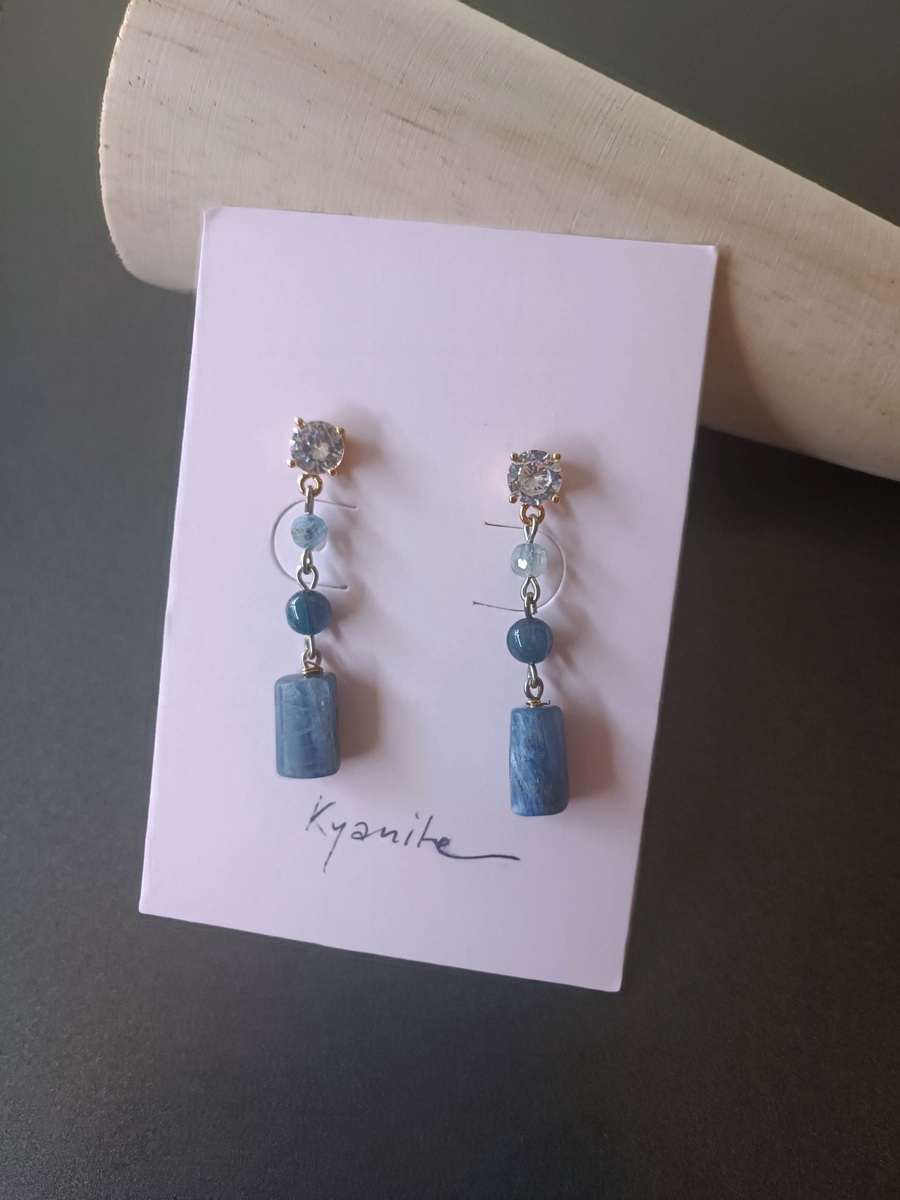 ต่างหู "14K" Kyanite Earring (Intuition & Communication)