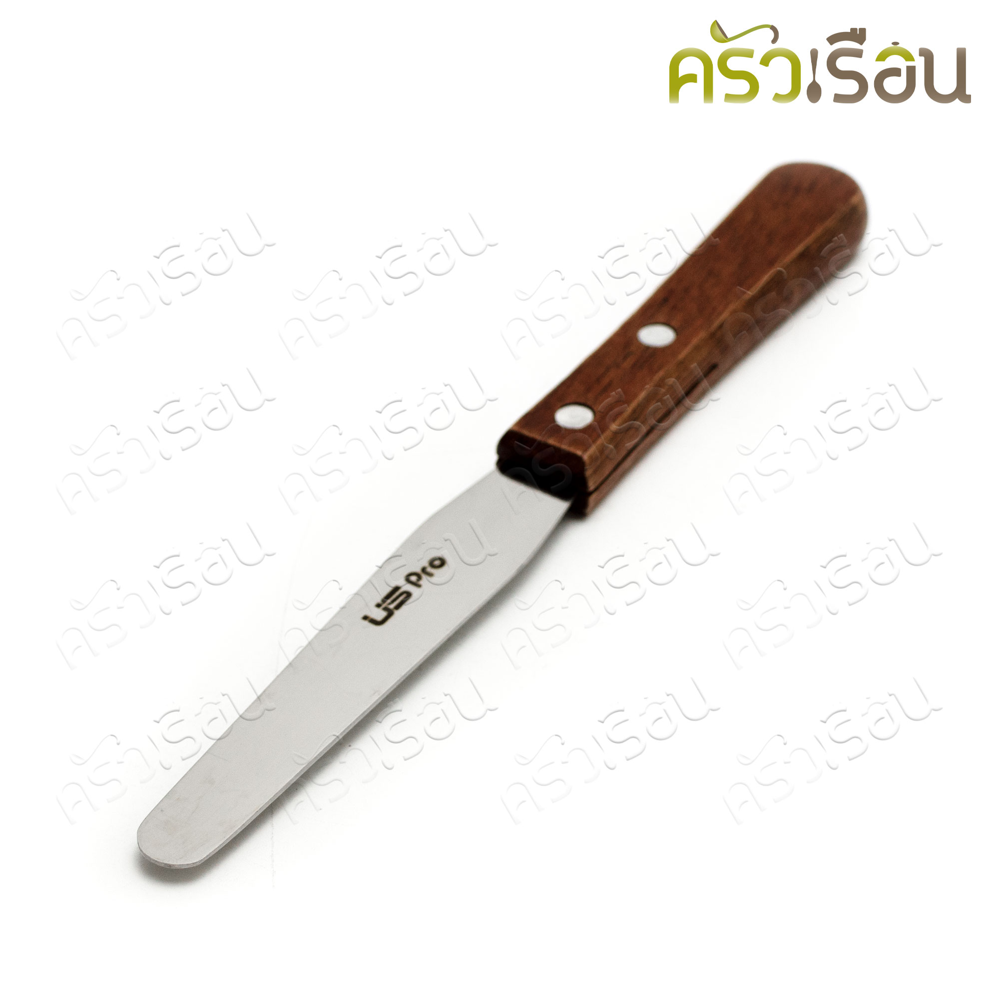 US ที่ปาดหน้าเค้ก 4 นิ้ว ด้ามไม้ LC-24 มีดปาดเนย มีดปาดครีม มีดปาดเค้ก