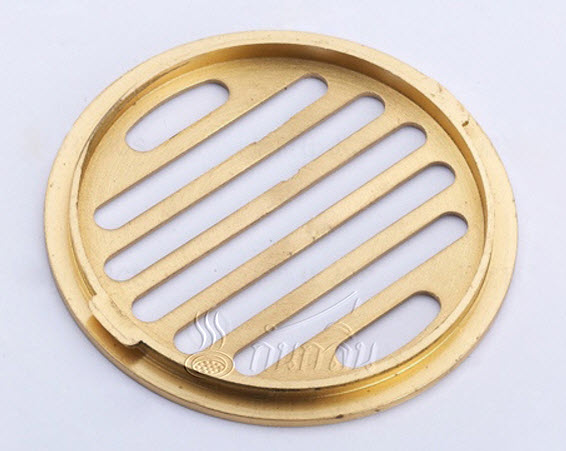 ชุดตะแกรง (floor drain) พร้อมท่อกันกลิ่นทองเหลืองแบบสั้น