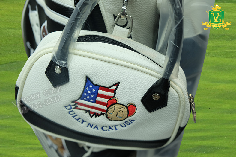 (Genuine) Golf Bag DULLY NA CAT USA (Black) เล็กกระทัดรัด น้ำหนักเบา มีล้อลาก