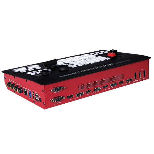 DeviceWell UHS7108: เครื่องสลับสัญญาณวิดีโอ 4K UHD ระดับมืออาชีพ 8 ช่อง (4x HDMI, 4x DisplayPort) สำหรับ Live Production และงานออกอากาศ