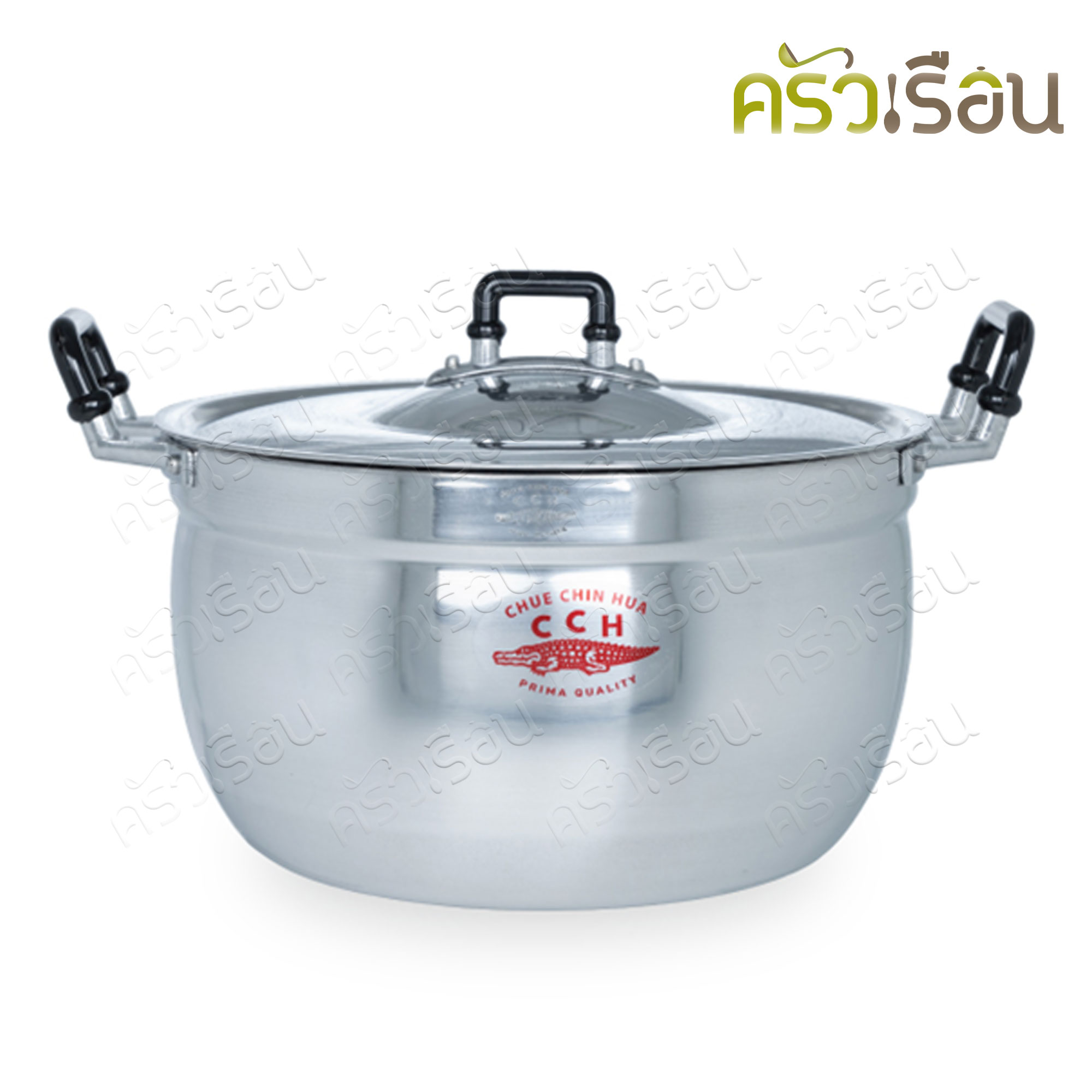 จระเข้ หม้อสองหู ชุดหม้อ ได้ 9 ใบ 16-32 ตราจระเข้ ของแท้จ้า หม้อจระเข้ (16, 18, 20, 22, 24, 26, 28, 30, 32 ซม.)