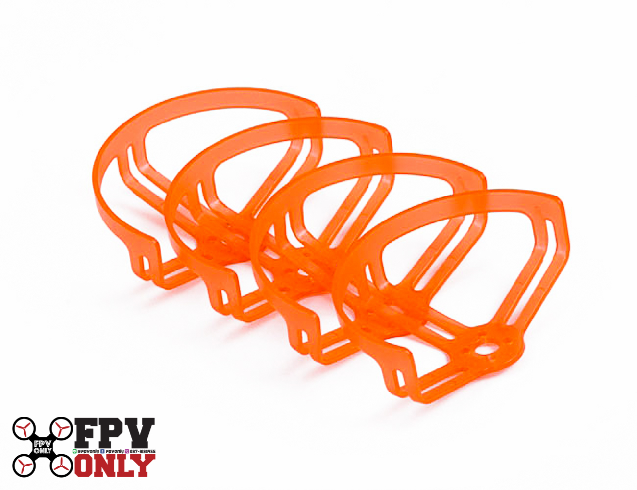 4 PCS Gofly-RC 2 Inch Prop Protective Guard Half Surround for RC FPV Racing Drone ใบ 2 นิ้ว การ์ดกันใบ