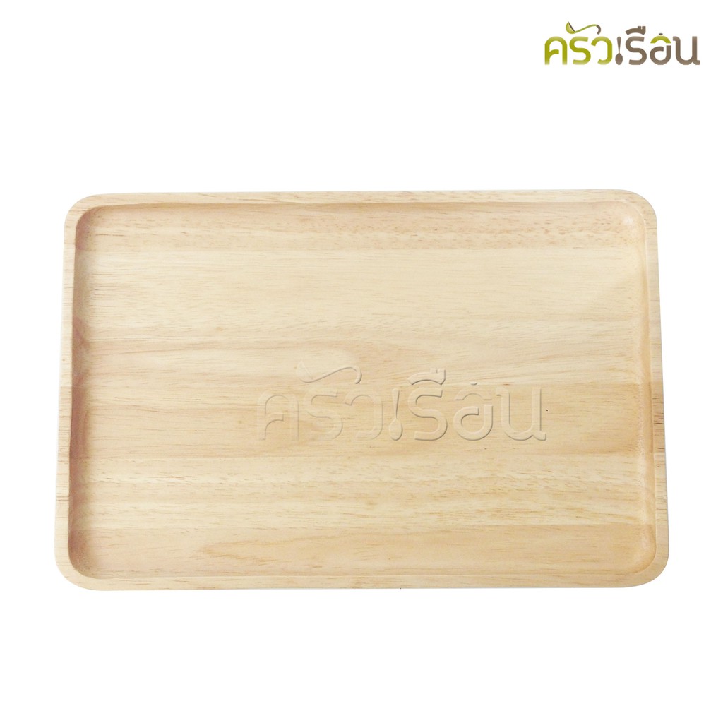 CMG ถาดไม้ เหลี่ยม 20 x 30 ซม. ( 8 x 12 นิ้ว ) ถาดเสิร์ฟ ถาดทรงญี่ปุ่น