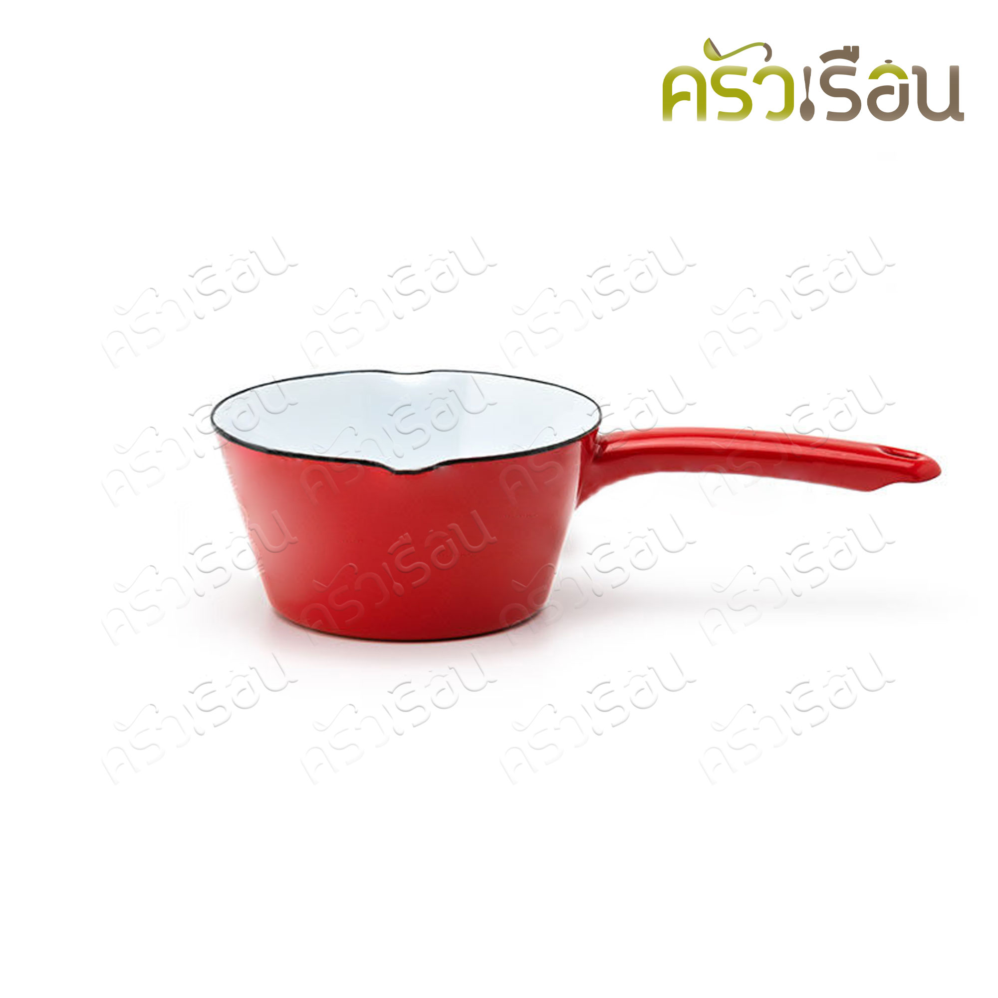 Rabbit Brand หม้อด้ามเคลือบ พรีเมี่ยม มิลค์แพน 14 ซม. 400 มล. ตรากระต่าย ราคาต่อใบ หม้อด้าม