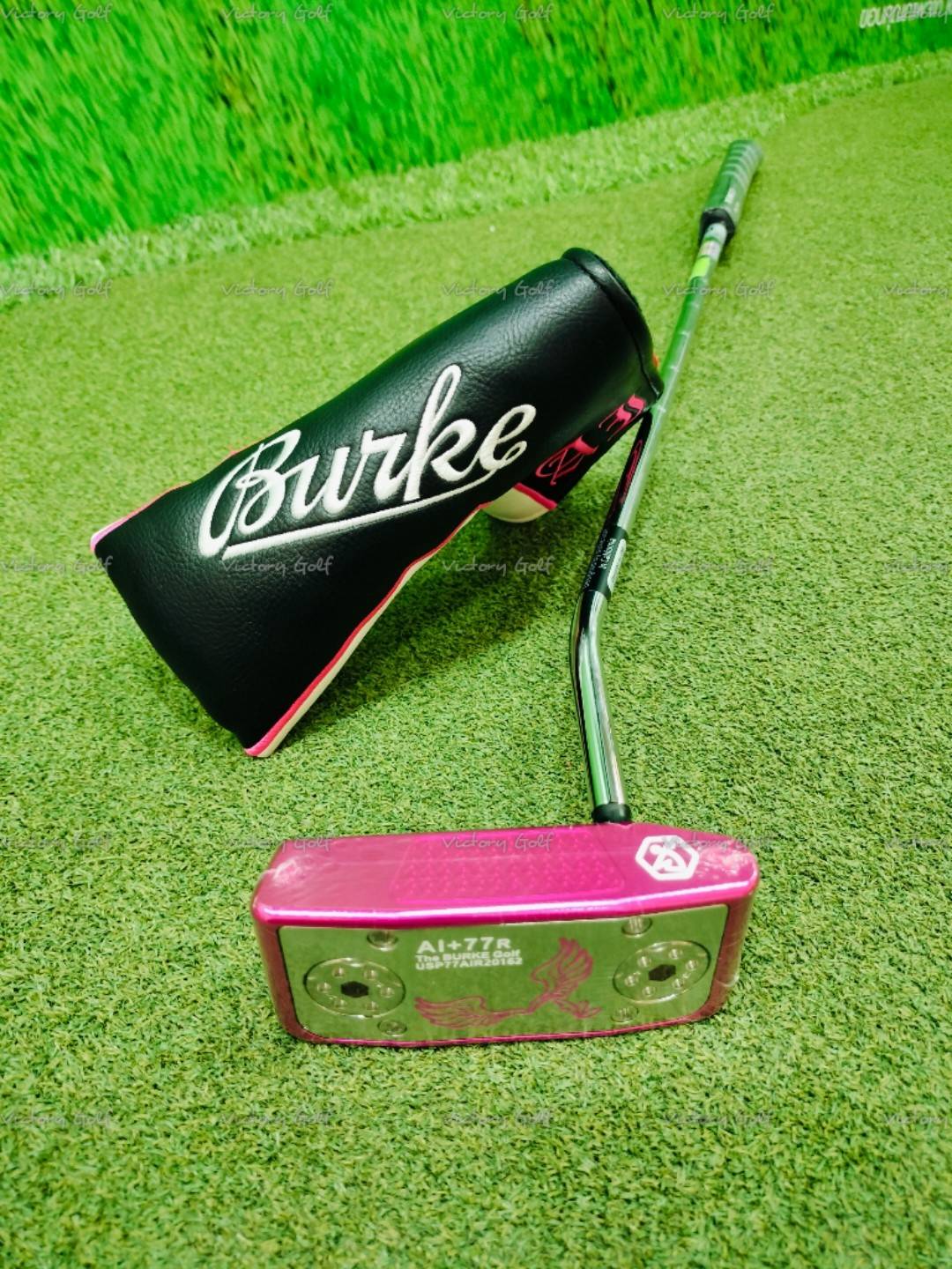 Putter Burke GOLF AI+77R (grip 2.2) 33”, 34” ( USA.) Face Balance ( สีชมพู ) ปี2025