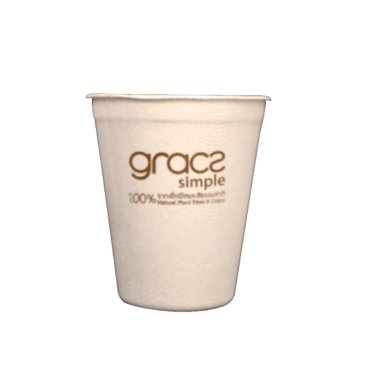GRACZ แก้วน้ำ L051 ขนาด 260 มล. 8 x 9.1 ซม. แพ็ค 50 ใบ ไบโอชานอ้อย