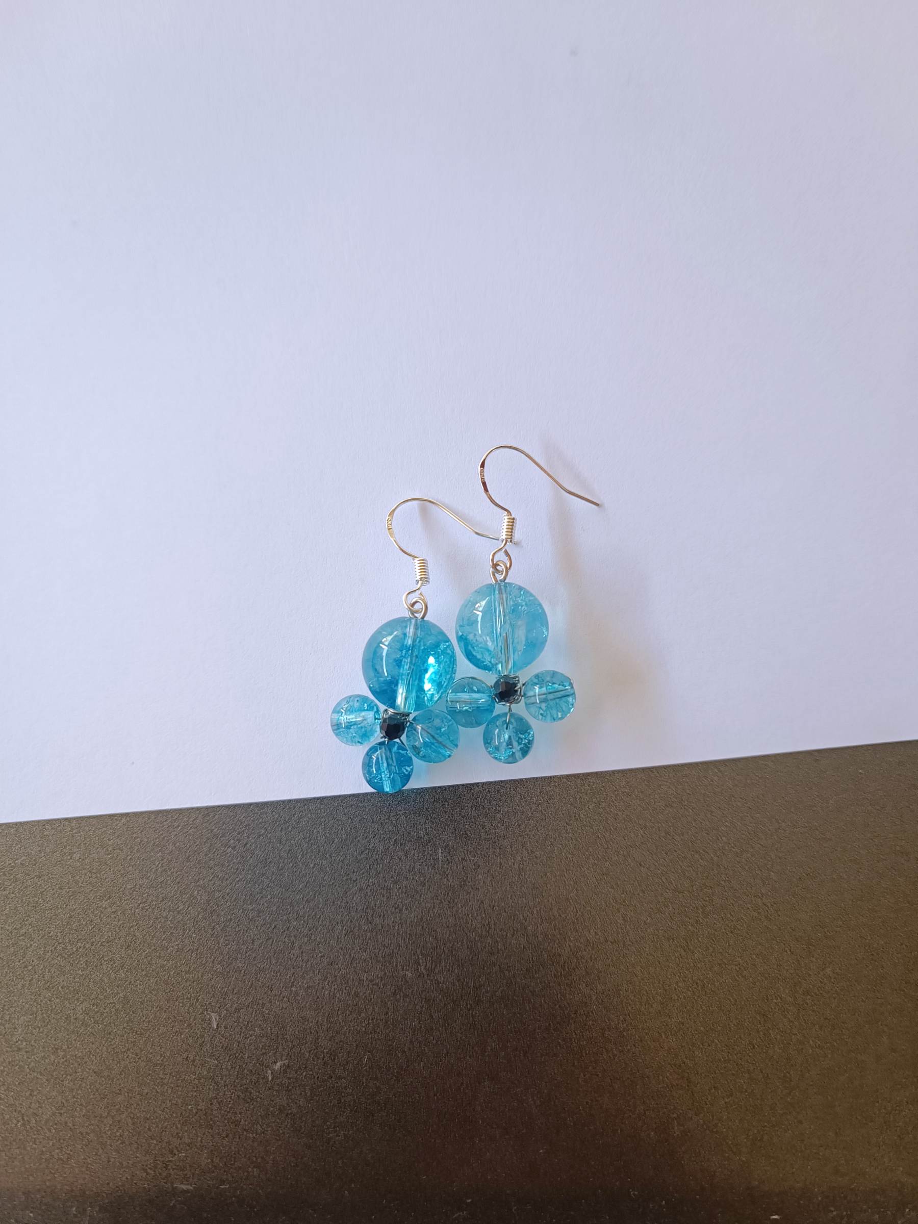 ต่างหูหินแท้ "Little Vivian" Blue Topaz Earring (ความรัก และความโชคดี)