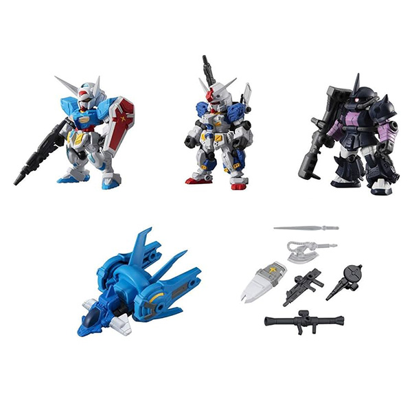 Bandai (ครบ Set 5 ลูก) Gashapon Gundam Mobile Suit Ensemble 12 4549660417170 (Gashapon)