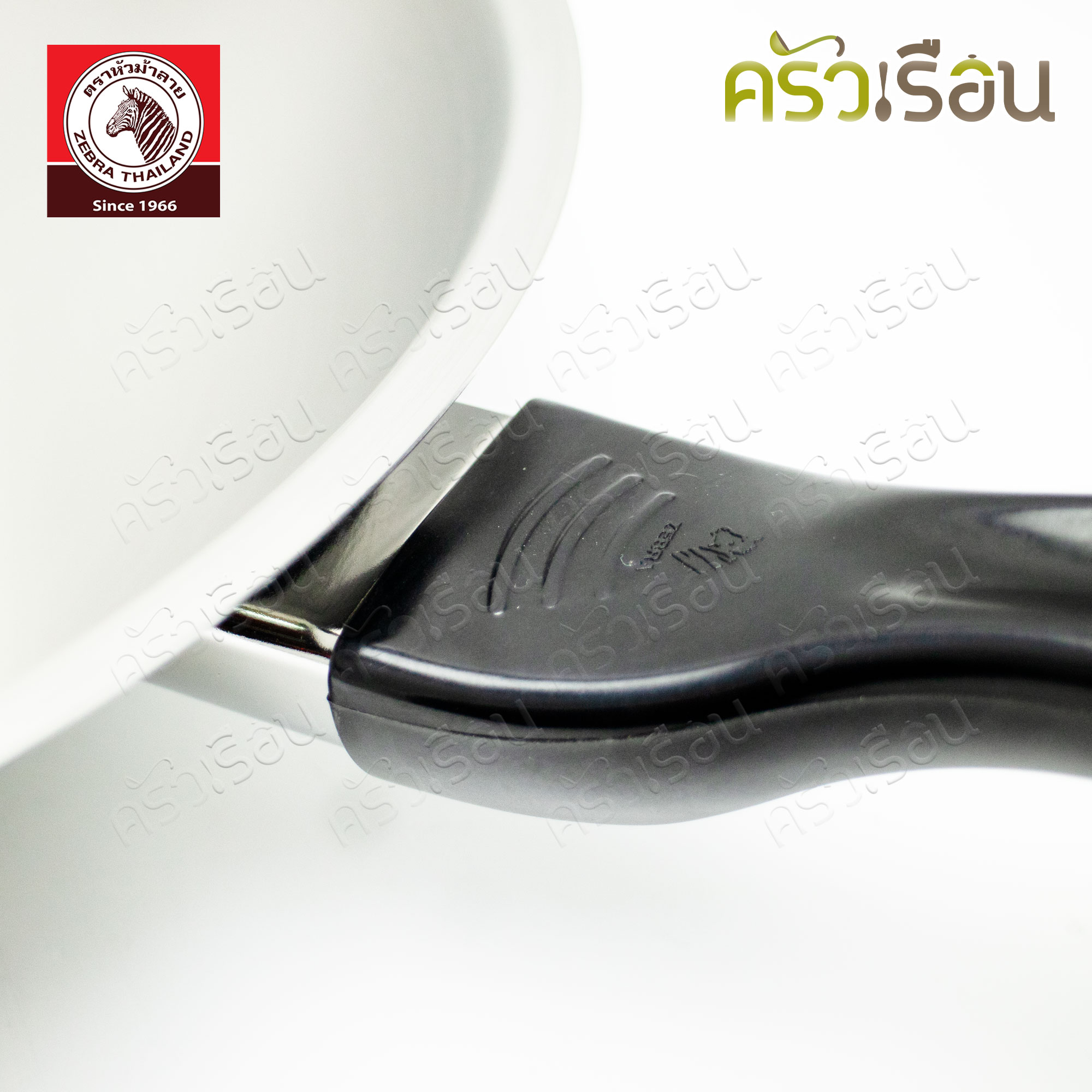 ZEBRA Chinese Wok 3 ply Bakelite handle, Vitalux, 34 cm. Ø 34 cm. L 60 cm. H 60 cm. Capacity 5 liters 176395