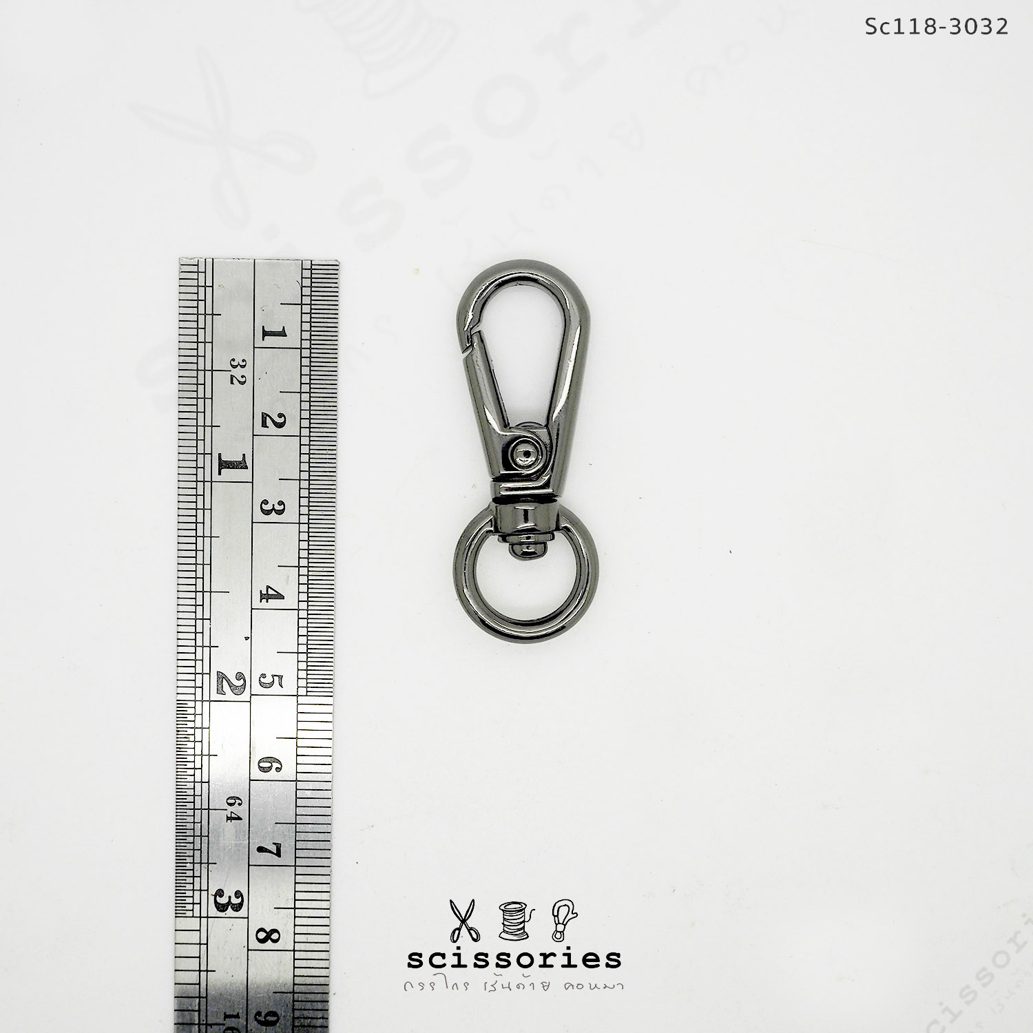 คอหมา 1.1cm สีบอนด์ดำ/2 ตัว