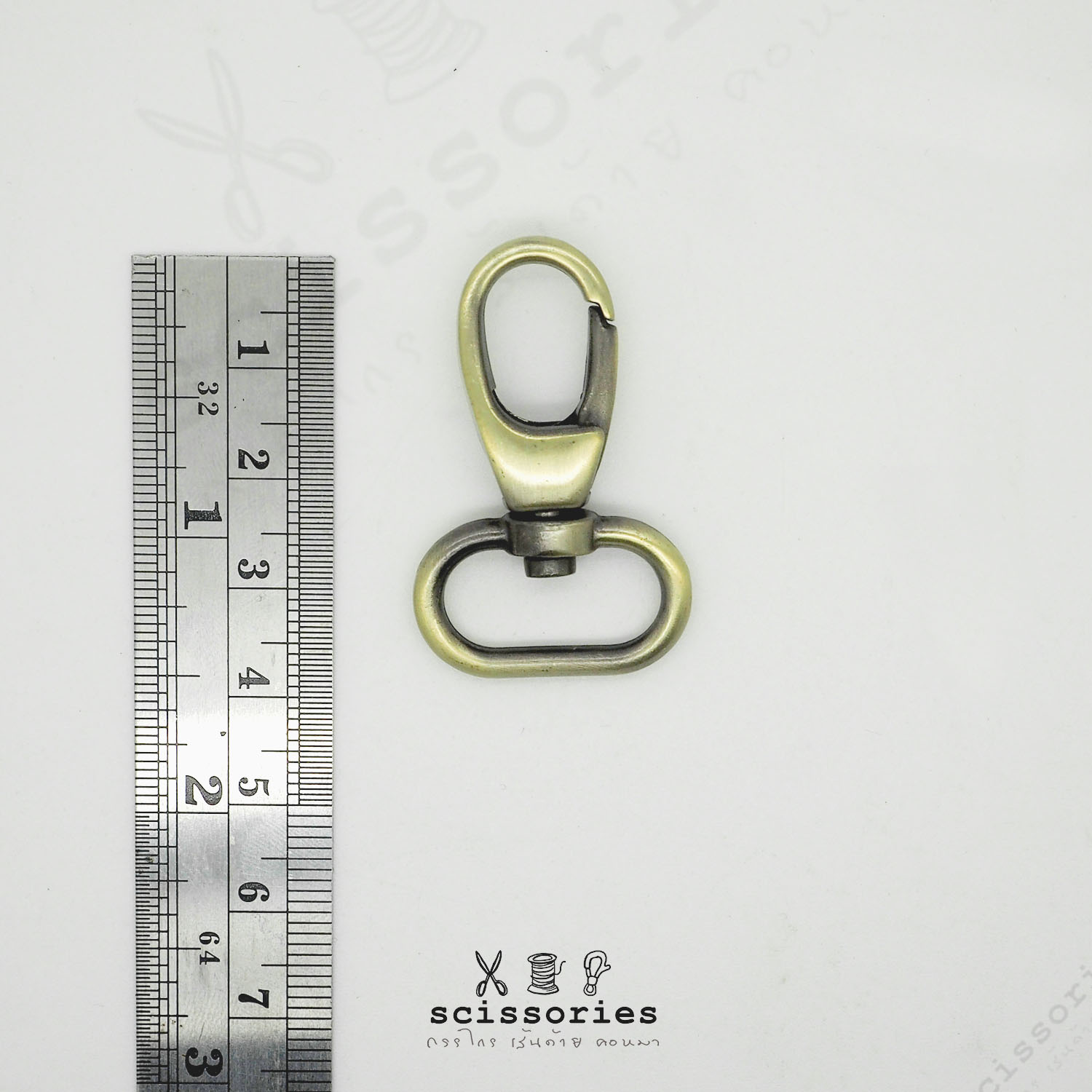 คอหมา 1.5cm 6 หุน สีเหลืองปัด/2 ตัว