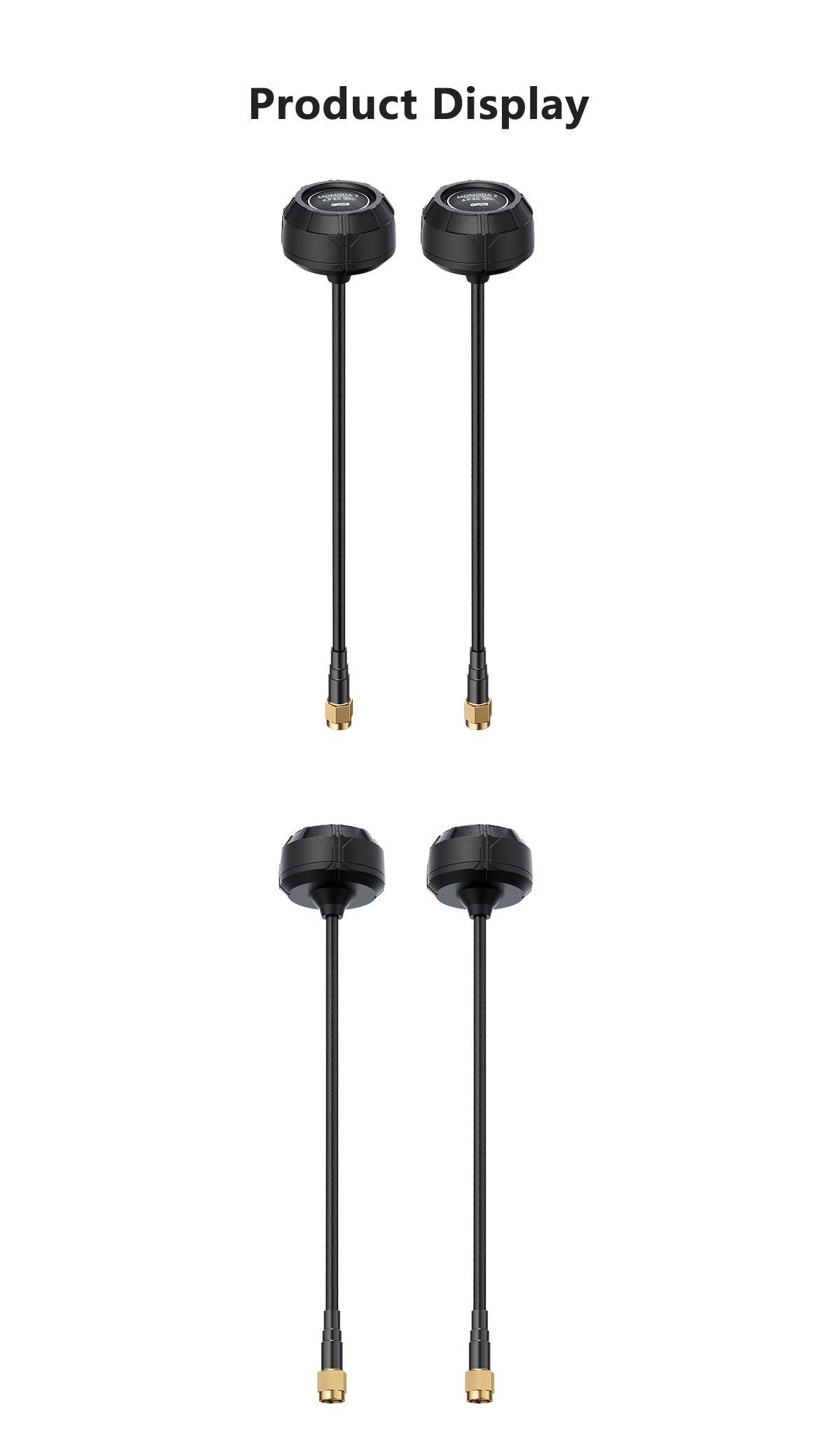 GEPRC Momoda2 Big เสาอากาศ 4.9G–6G | RHCP LHCP | กำลังขยาย 2.5dBi | VSWR ต่ำ | หัว SMA อุปกรณ์โดรน Drone