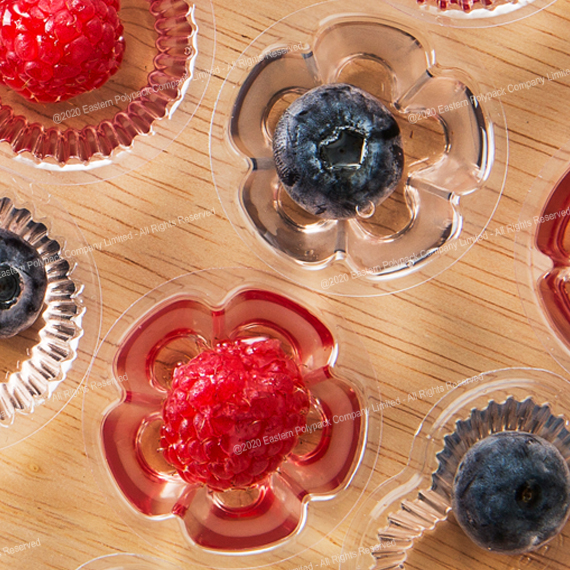 EPP ถ้วยวุ้น K-RESIN ดอกไม้กลีบ 4.2 x 1.6 ซม. 11 ml. แพ็ค 100 ชิ้น