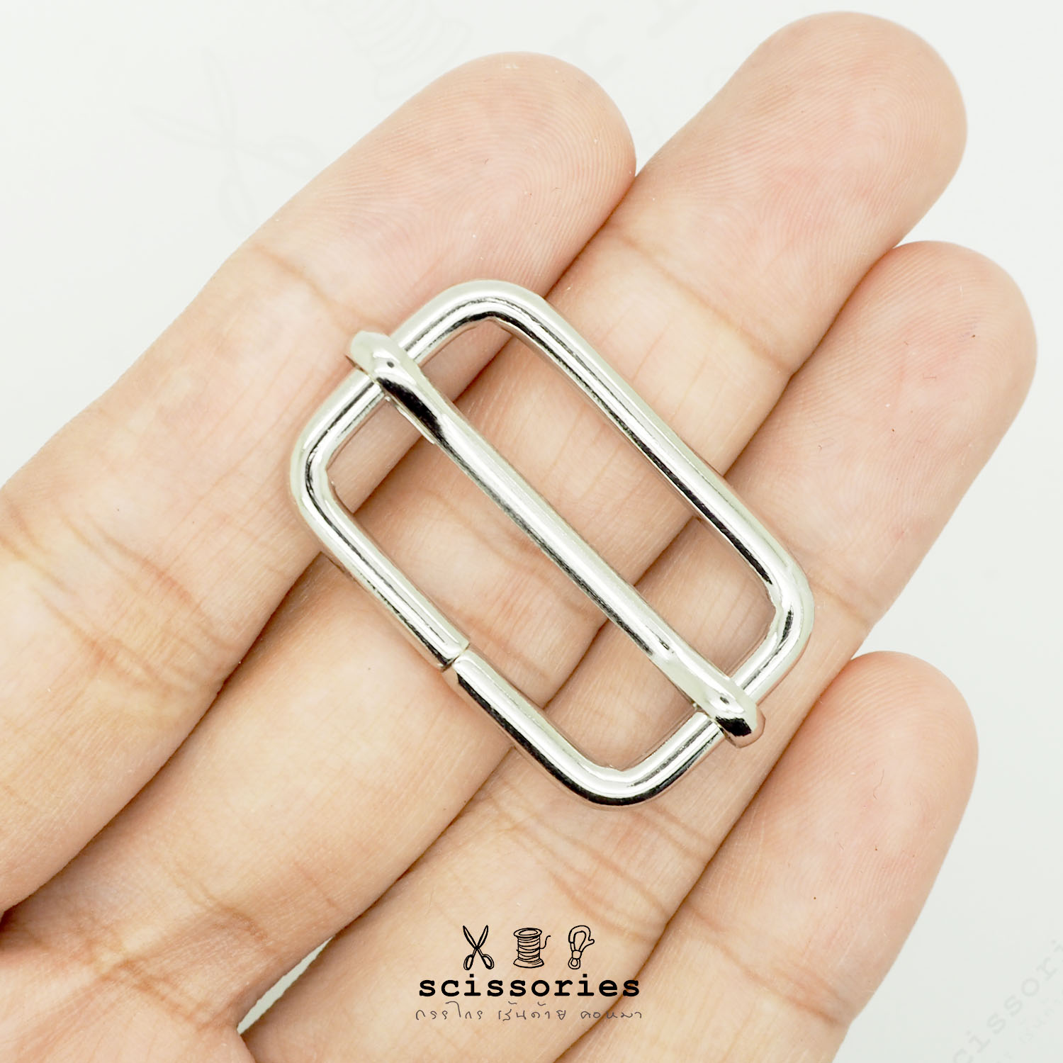 ตัวเลื่อน 1 in สีเงิน/2ตัว