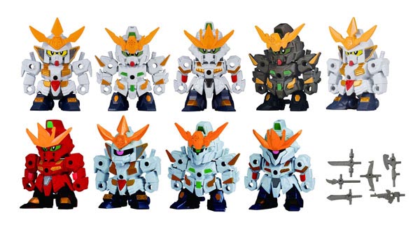 (ขายยก Box 12 ลูก ได้รับ 10 แบบครบ กับอีก 2 แบบสุ่ม) Gashapla SD Gundam Build Divers 01 BANDAI 4549660293019-12