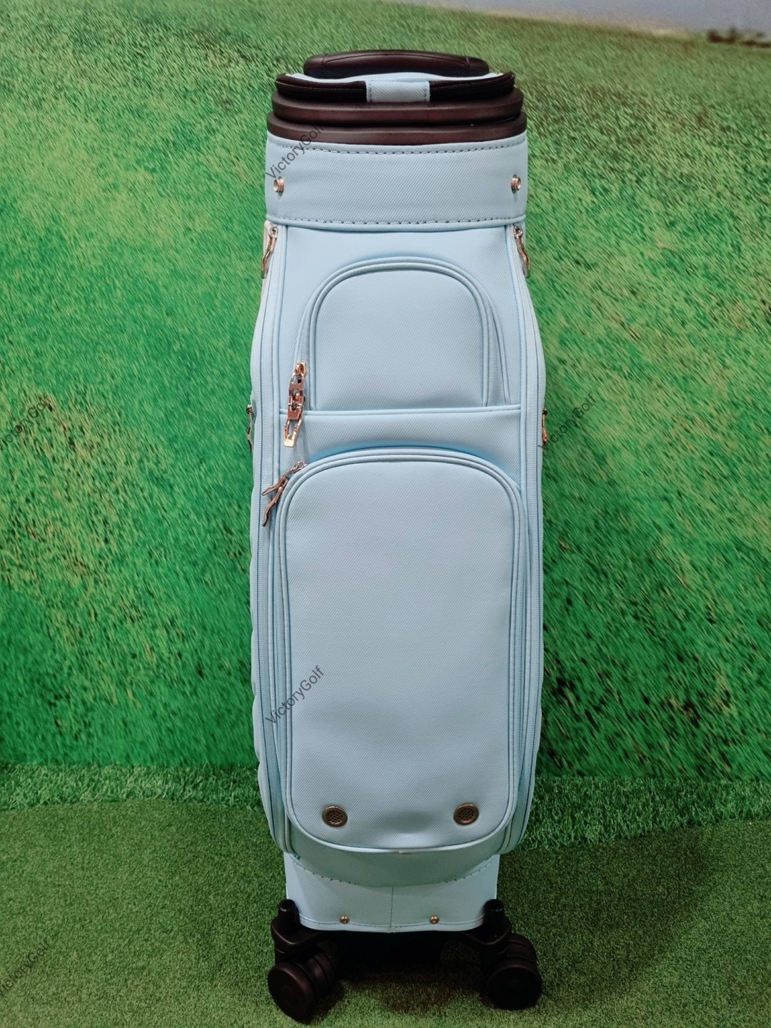 (Genuine) Golf Bag Travel BOYEA Multifunction 03 (New version) 4 wheels สีฟ้าอ่อน *Free Cover Protector