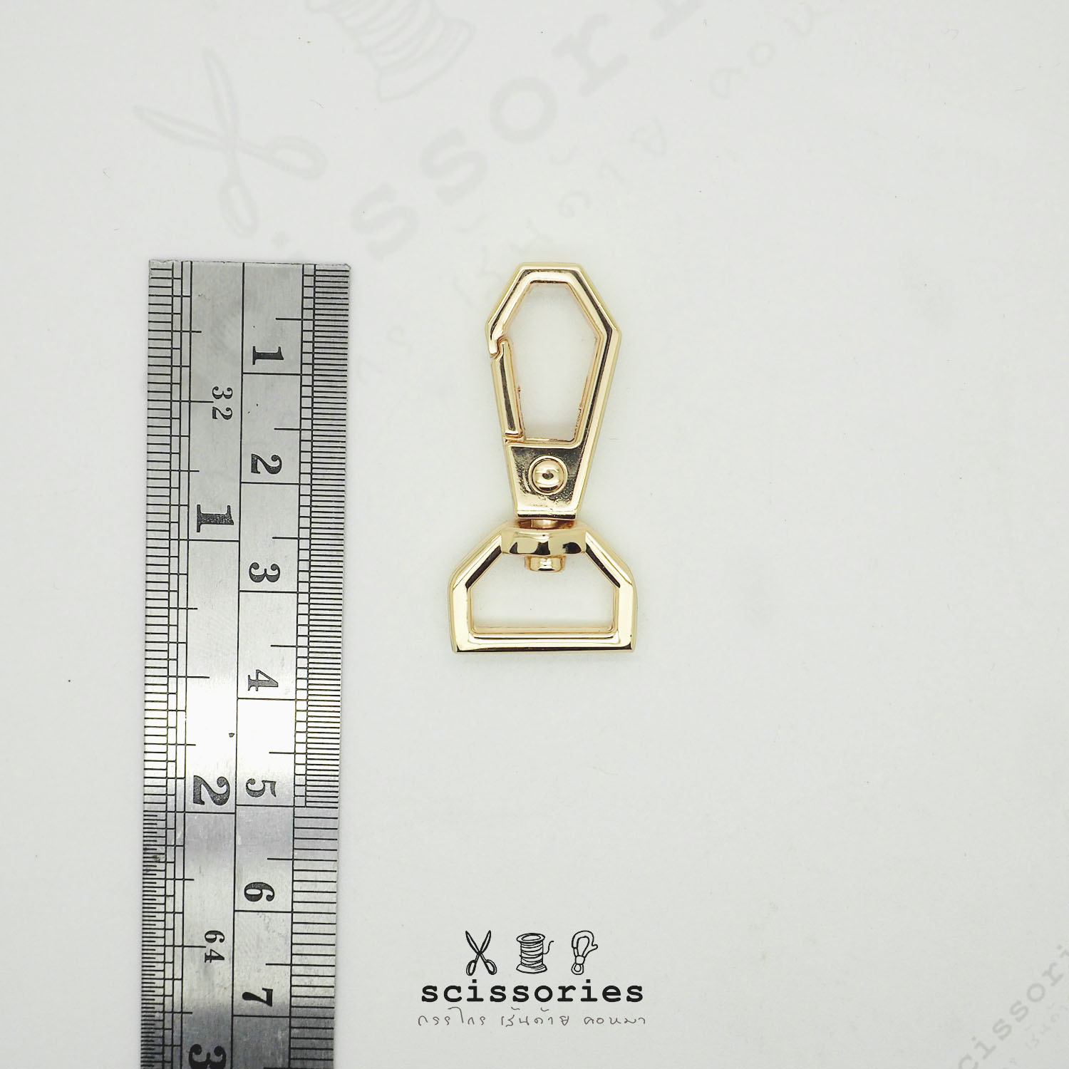 คอหมา 1.3cm 4 หุน สีทอง/2 ตัว