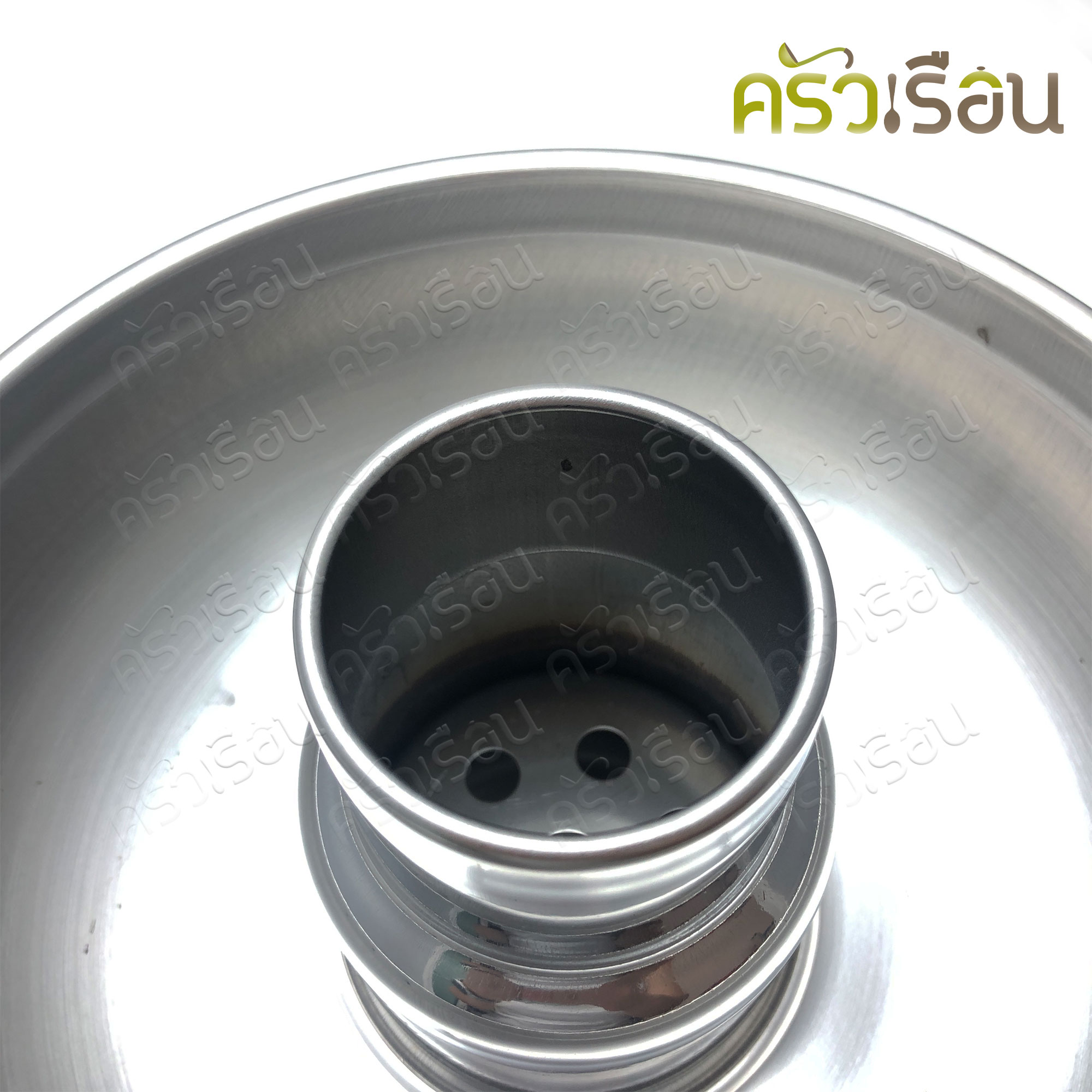 Rocket หม้อไฟ มีปล่อง ไม่มีฝา (ถ่าน/แว็กซ์) 22 ซม. ตราจรวด Hot Pot no lid