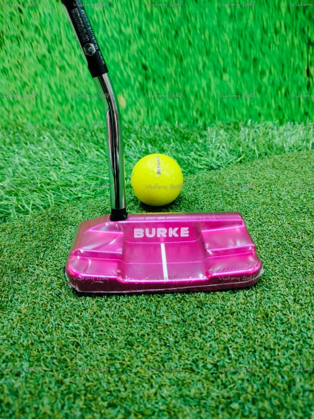 Putter Burke GOLF AI+77R (grip 2.2) 33”, 34” ( USA.) Face Balance ( สีชมพู ) ปี2025