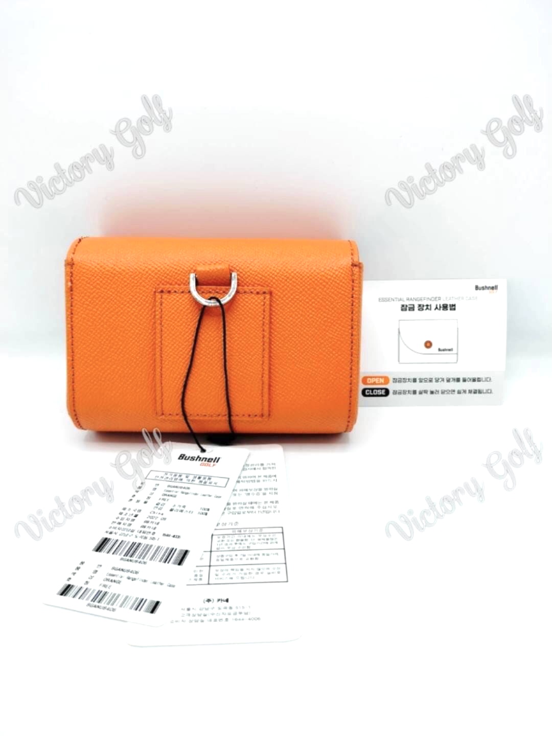 กระเป๋า BUSHNELL Essential Rangefinder Leather Case (หนังวัวแท้) (13* 5* 9.5 CM.) (white , orange)