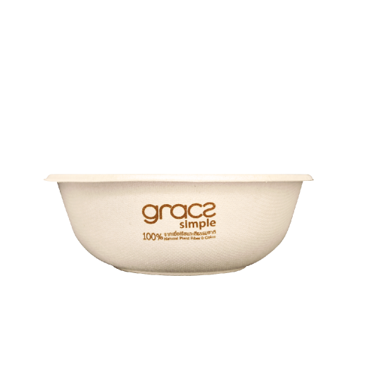 GRACZ ยกลัง ชามกลม L038 ขนาด 6.5 นิ้ว / 875 มล. 1000 ใบ ไบโอชานอ้อย