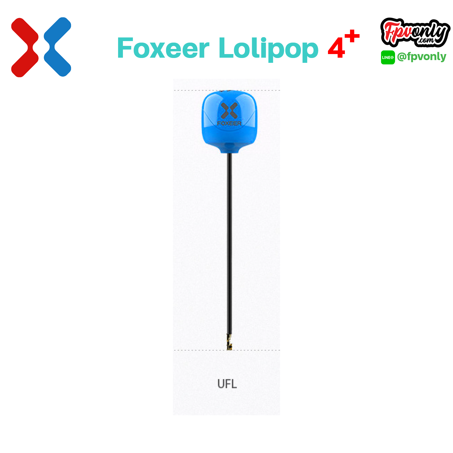 Foxeer Lollipop 4+ RHCP Plus High Quality 5.8G 2.6dBi FPV Omni LDS Antenna