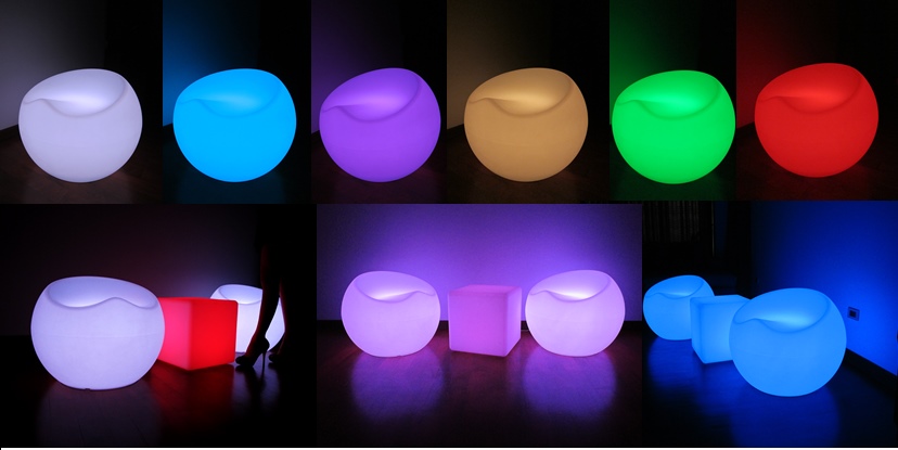 RENT/ให้เช่า: เก้าอี้เรืองแสงไฟ LED รุ่น AMPLE (แอมเปิ้ล)