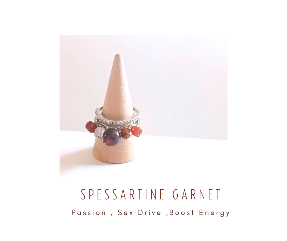 "The Crown" Ring Collection แหวนหินแท้ Spessartine Garnet (Boost Energy)