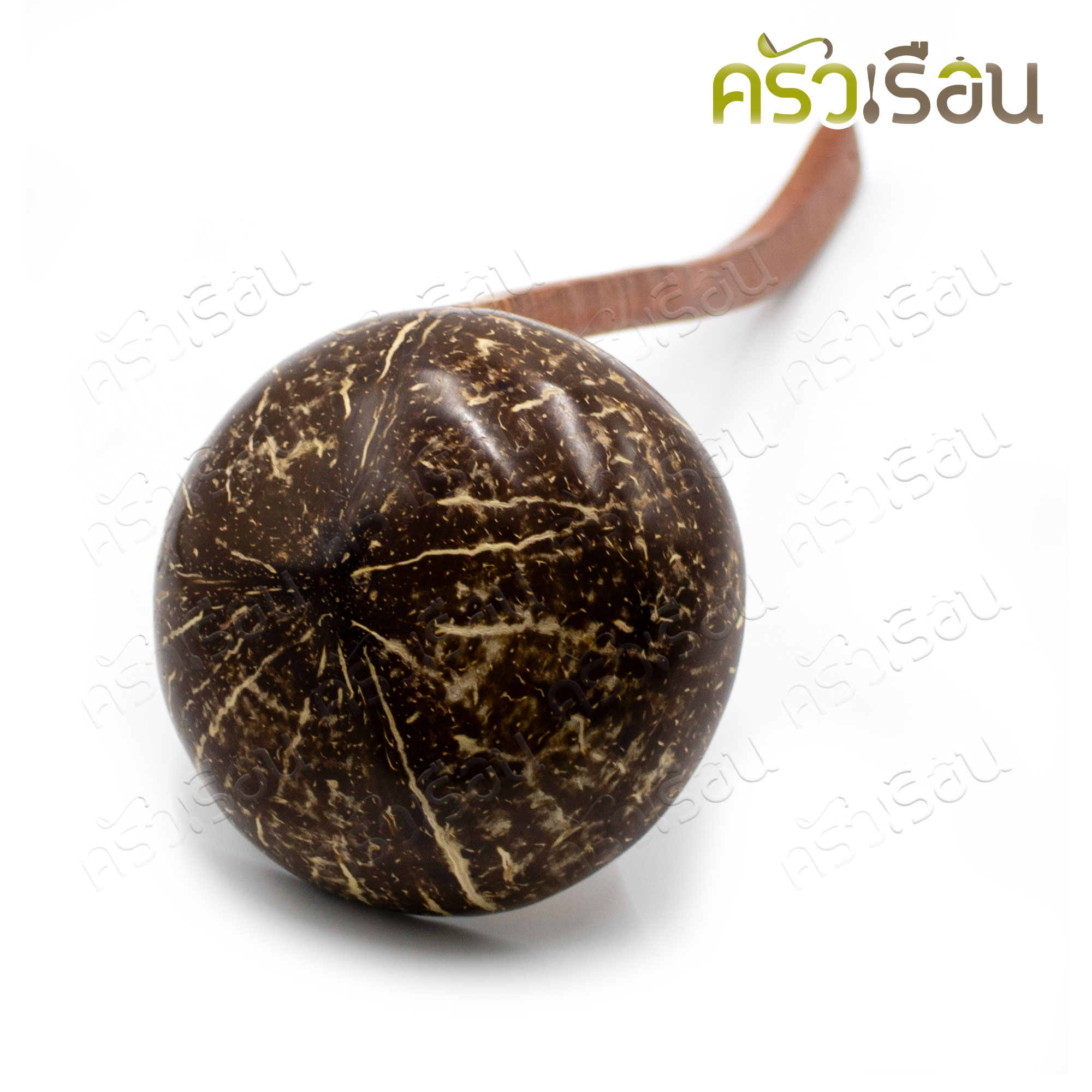 CMG Coconut shell ladle for scooping soup, food, dessert, water, wooden ladle ตักซุป