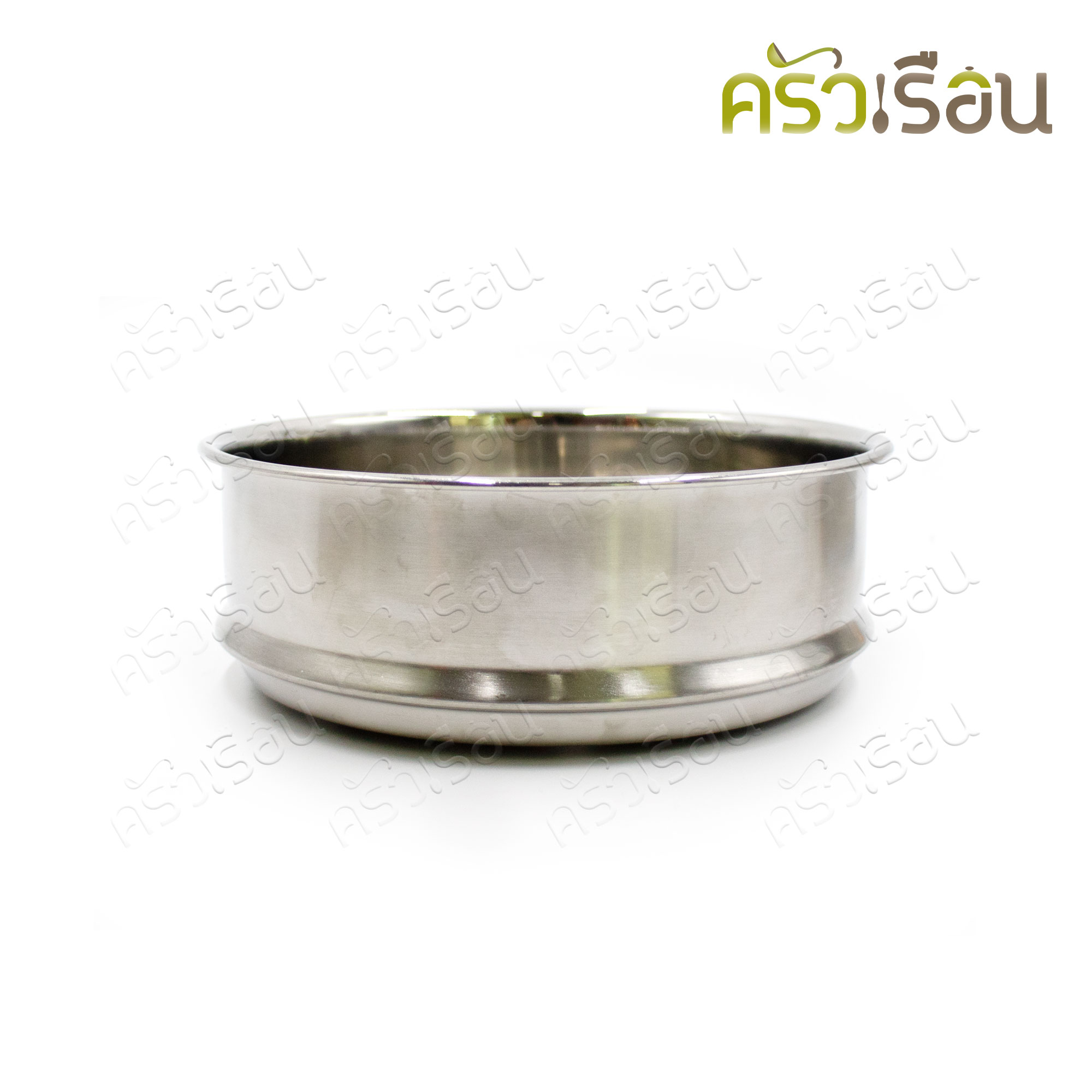 Haifa หม้อด้าม สเตนเลส มีชั้นนึ่ง 18 ซม. ฝาแก้ว [ หม้ออุ่น หม้อนึ่ง หม้อหาง ]