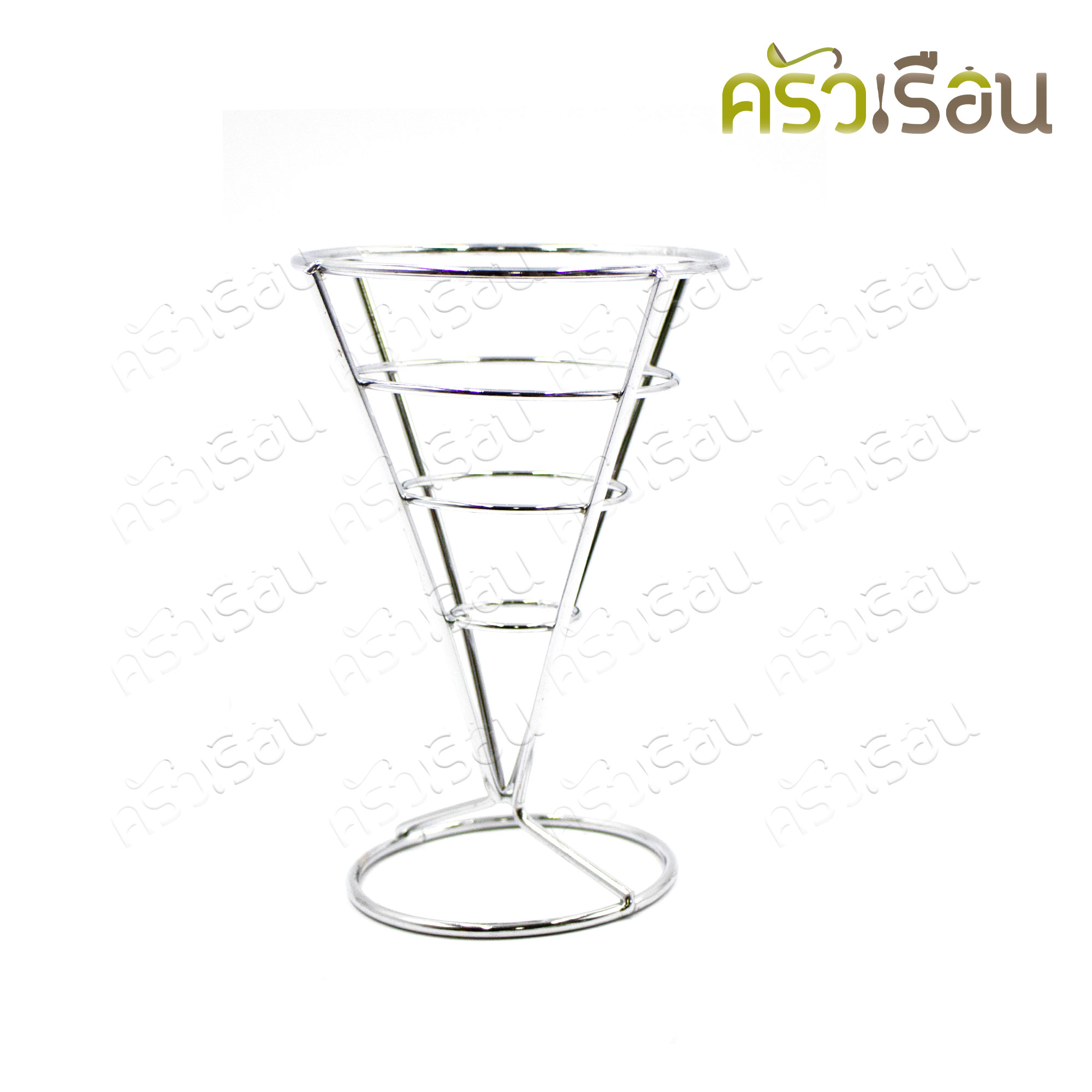 US ตะกร้าใส่ของทอด ทรงกลม-สูง Ø10 x 14 ซม. FF-900 ตะกร้าเฟรนฟราย กรวยใส่เฟรนฟราย