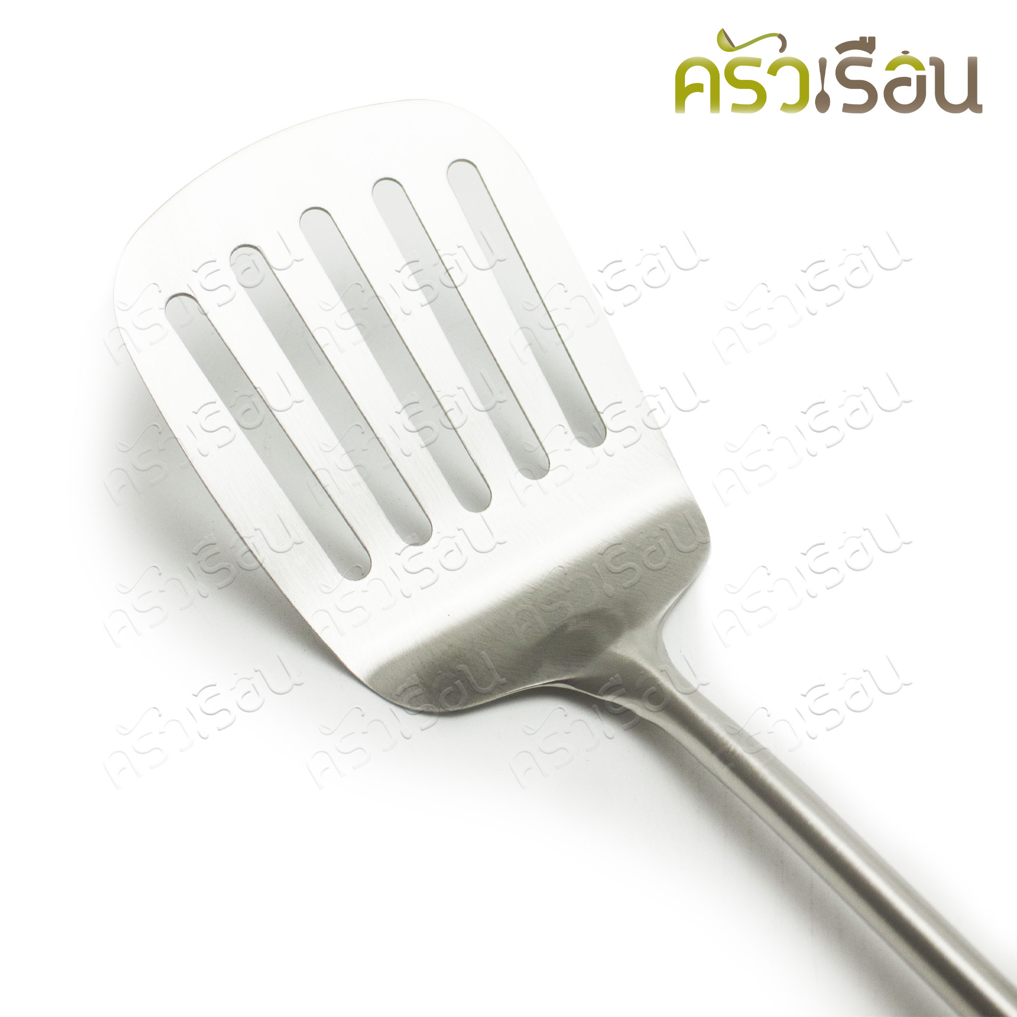 US ตะหลิวร่อง ด้ามสเตนเลส กลม 8 x 38 ซม. AS-38