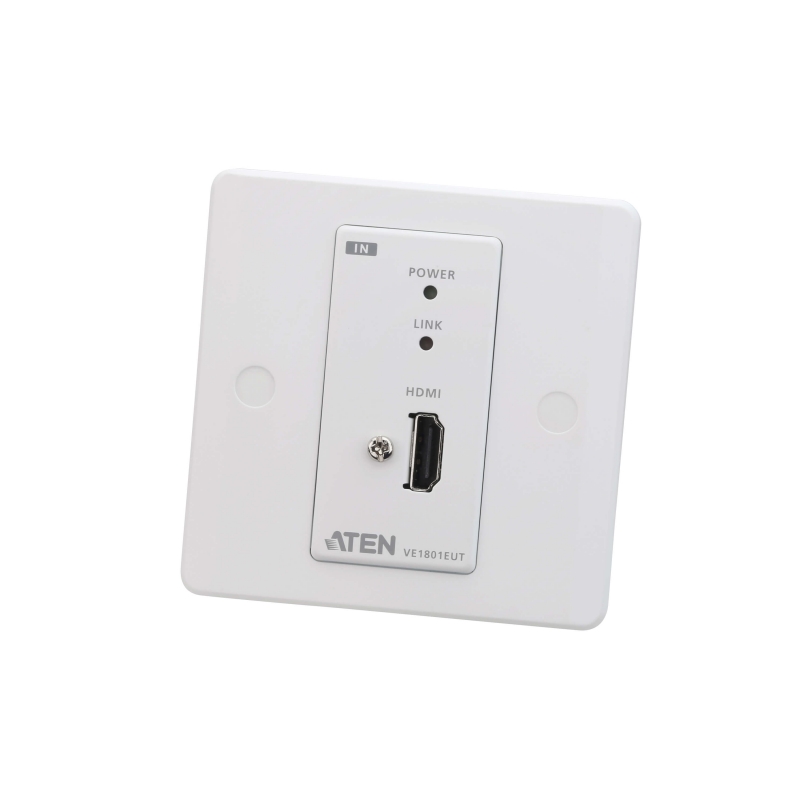 HDMI HDBASET-LITE TRANSMITTER WITH EU WALL PLATE (4K@40M)