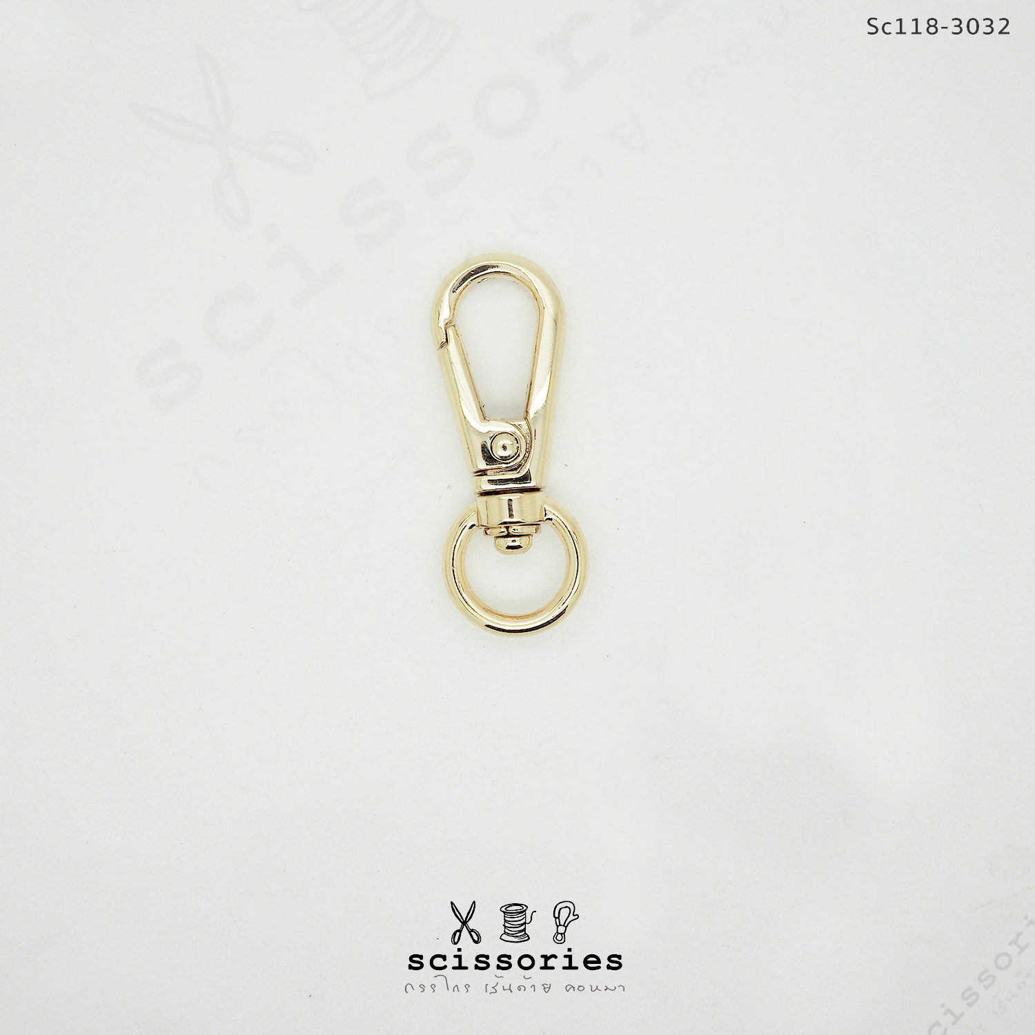 คอหมา 1.1 cm สีทอง gold /2 ตัว