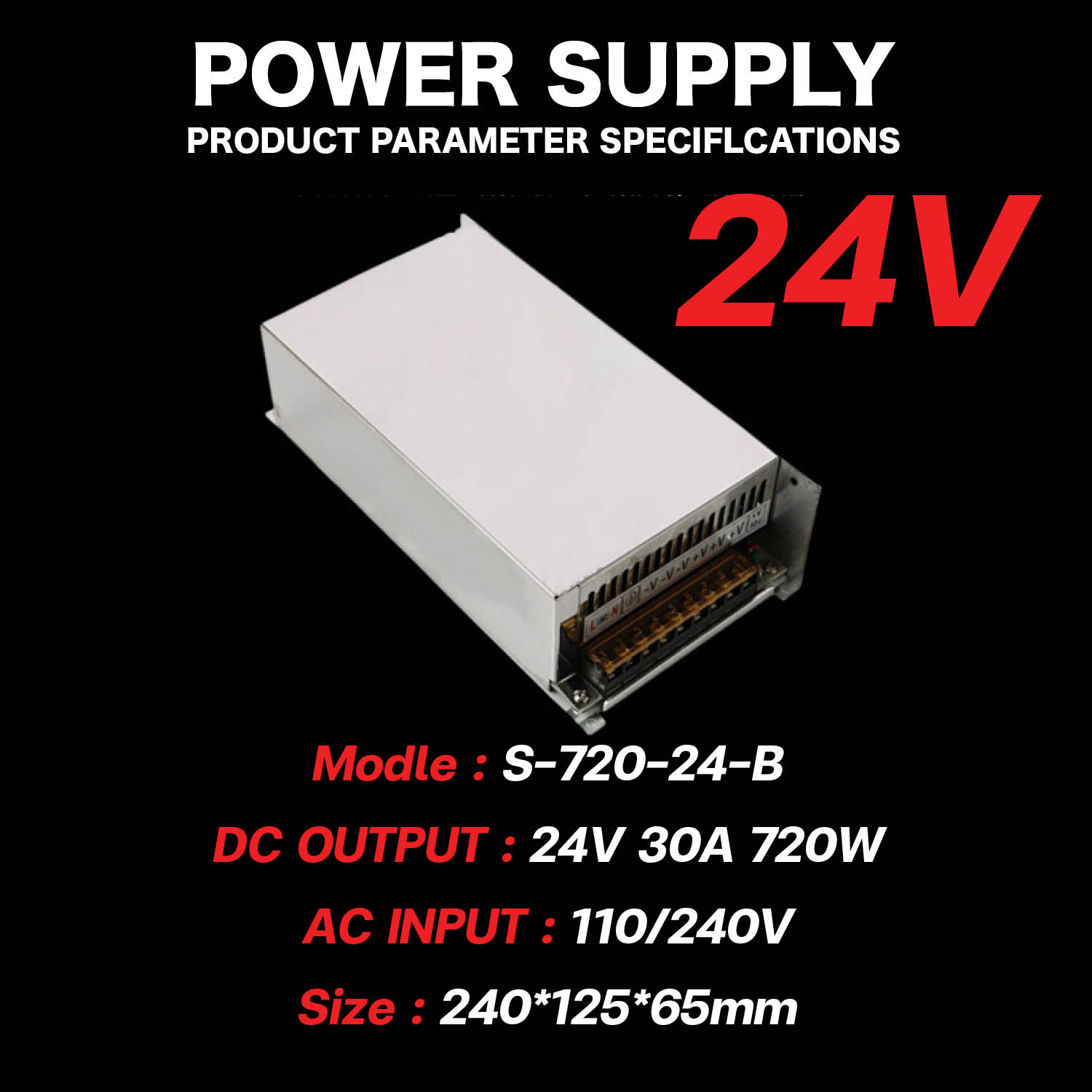 Switching Power Supply มาตฐาน สวิตชิ่งเพาเวอร์ซัพพลาย หม้อแปลง Adapter LED 12V 24V 25A 40A 600W 1000W สวิทช์ไฟ สวิตช์ไฟ