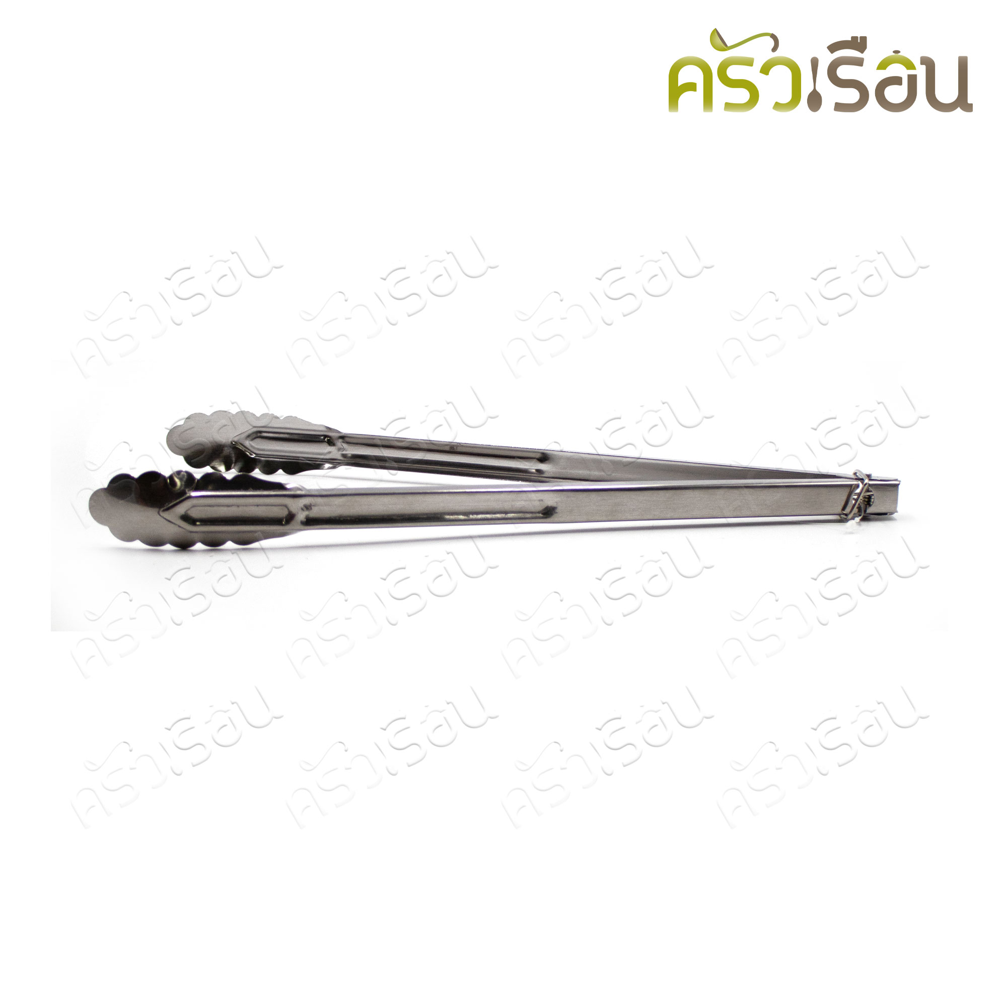 Double Arrow ที่คีบ คีบสปริงใหญ่ สเตนเลส ปลายใบไม้ 14.5 นิ้ว ที่คีบอาหาร