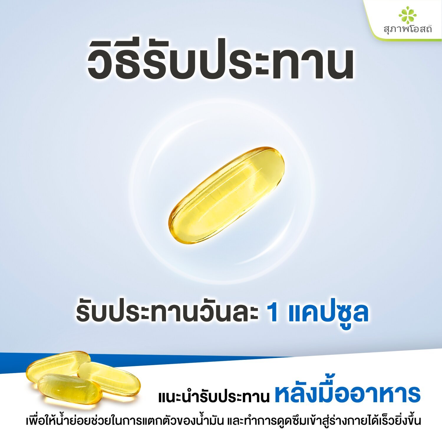 น้ำมันปลา สุภาพโอสถ ราคา