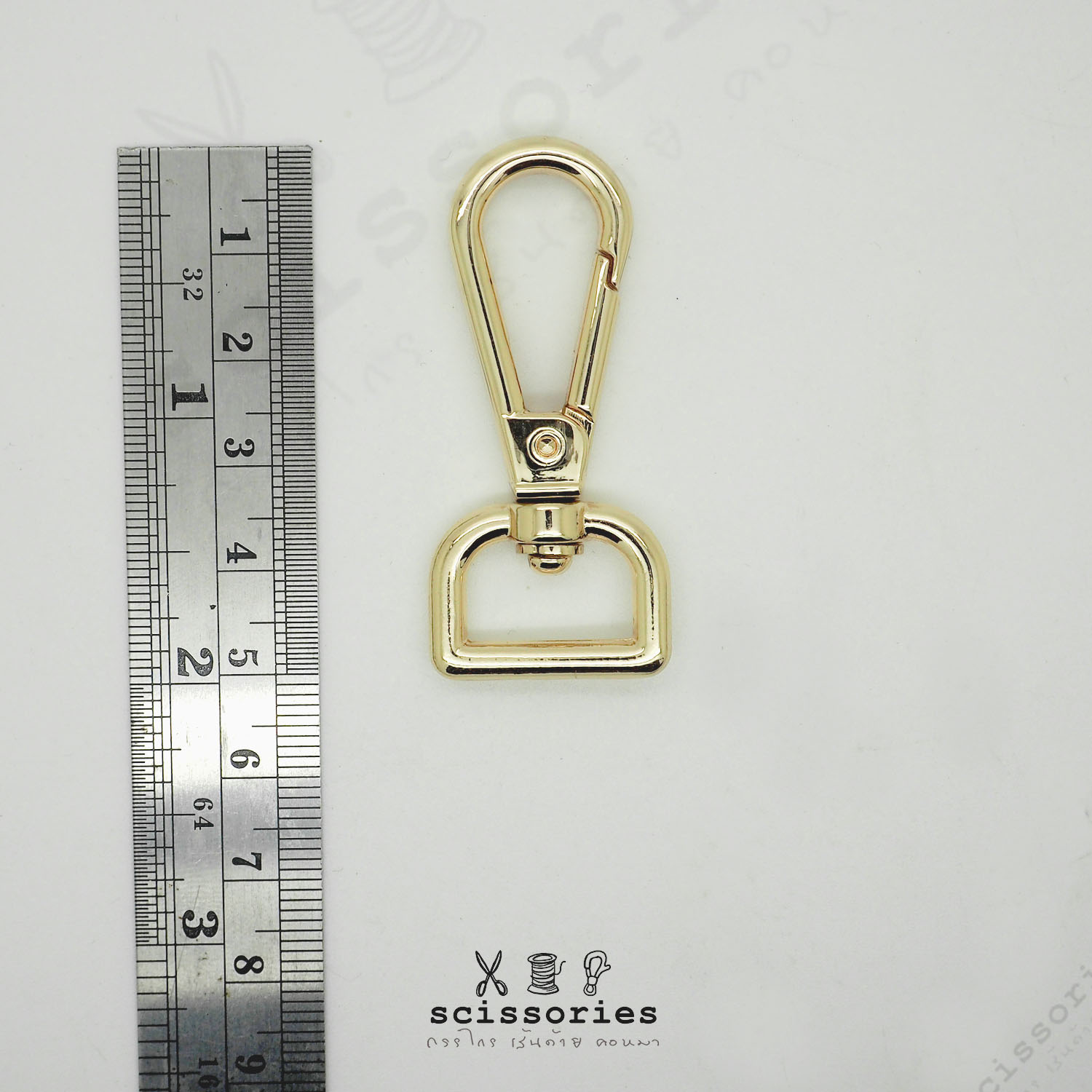 คอหมา1.6cm สีทอง 2 ตัว