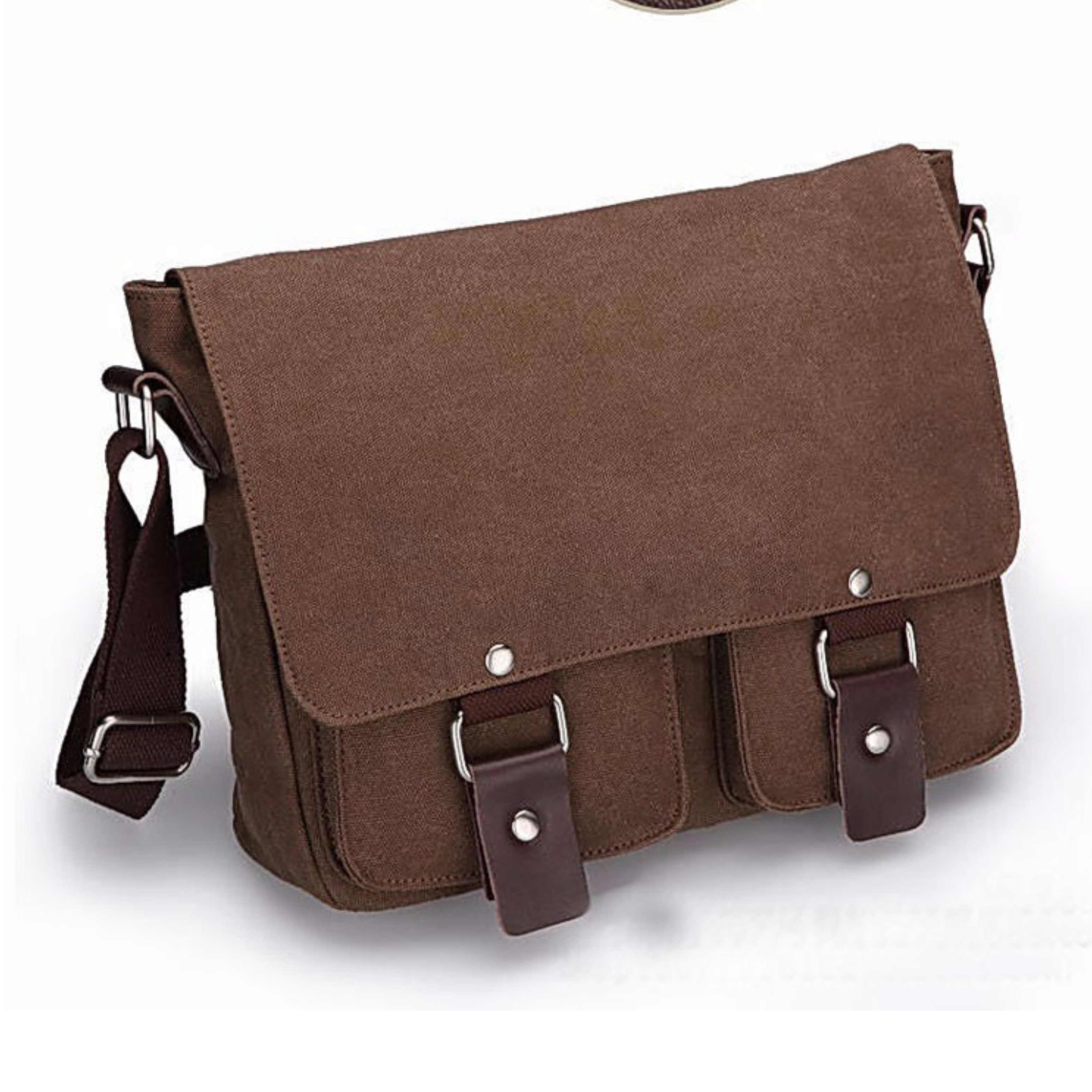 กระเป๋า Vintage สะพายข้าง รุ่น B-103 สีน้ำตาล