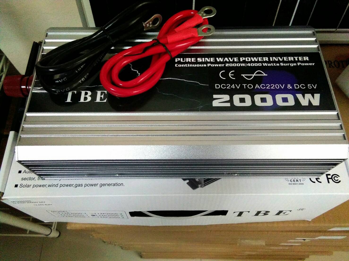 Inverter (หม้อแปลงไฟฟ้า) รุ่น PSW-2000W 24V TBE