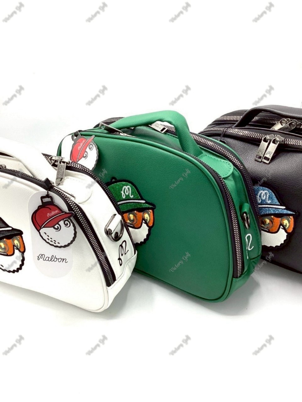 Pouch bag Malbon (+Strap) PU material White Color