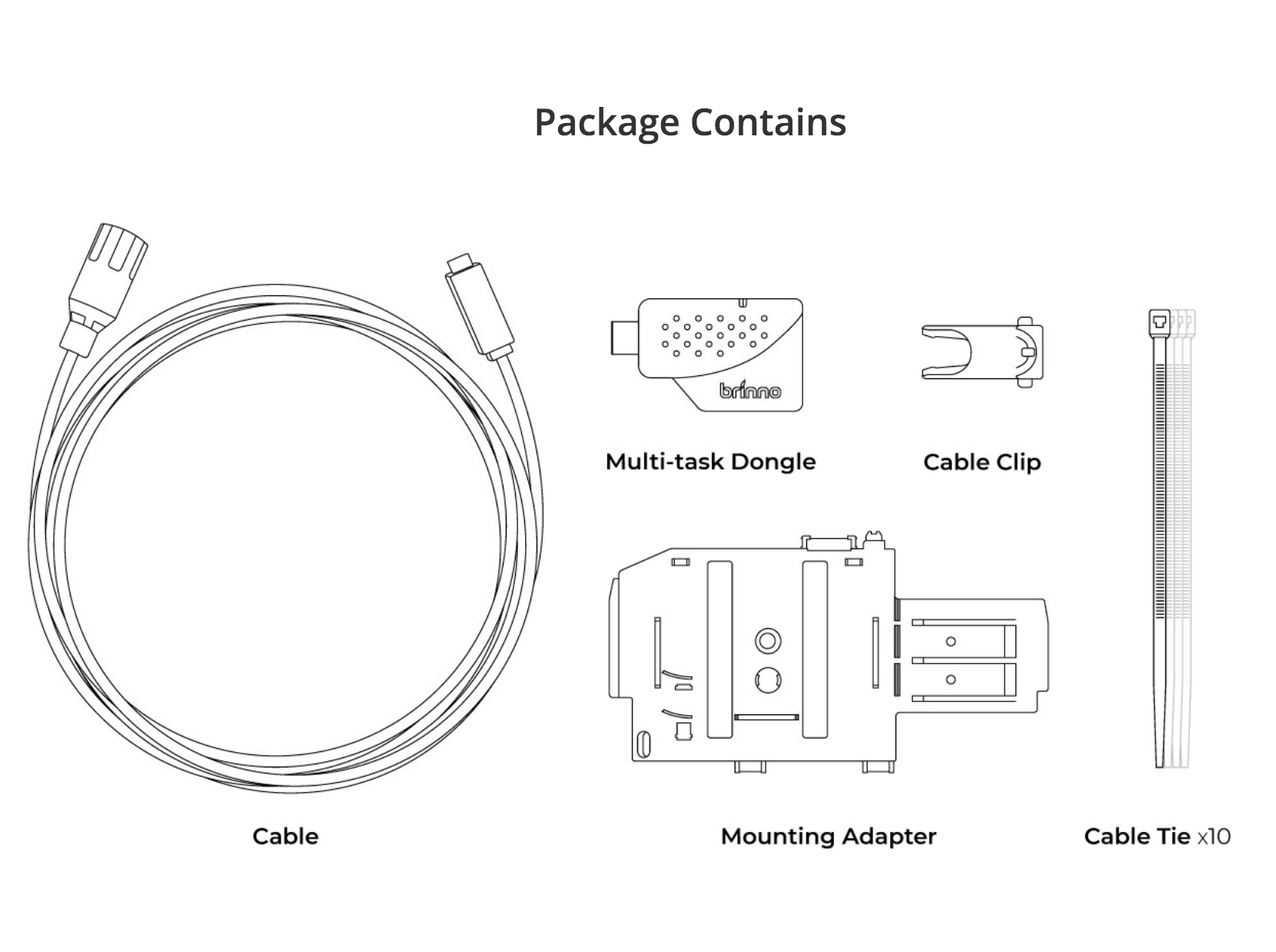 Brinno สายโหลดข้อมูล 10 เมตร AFB1000