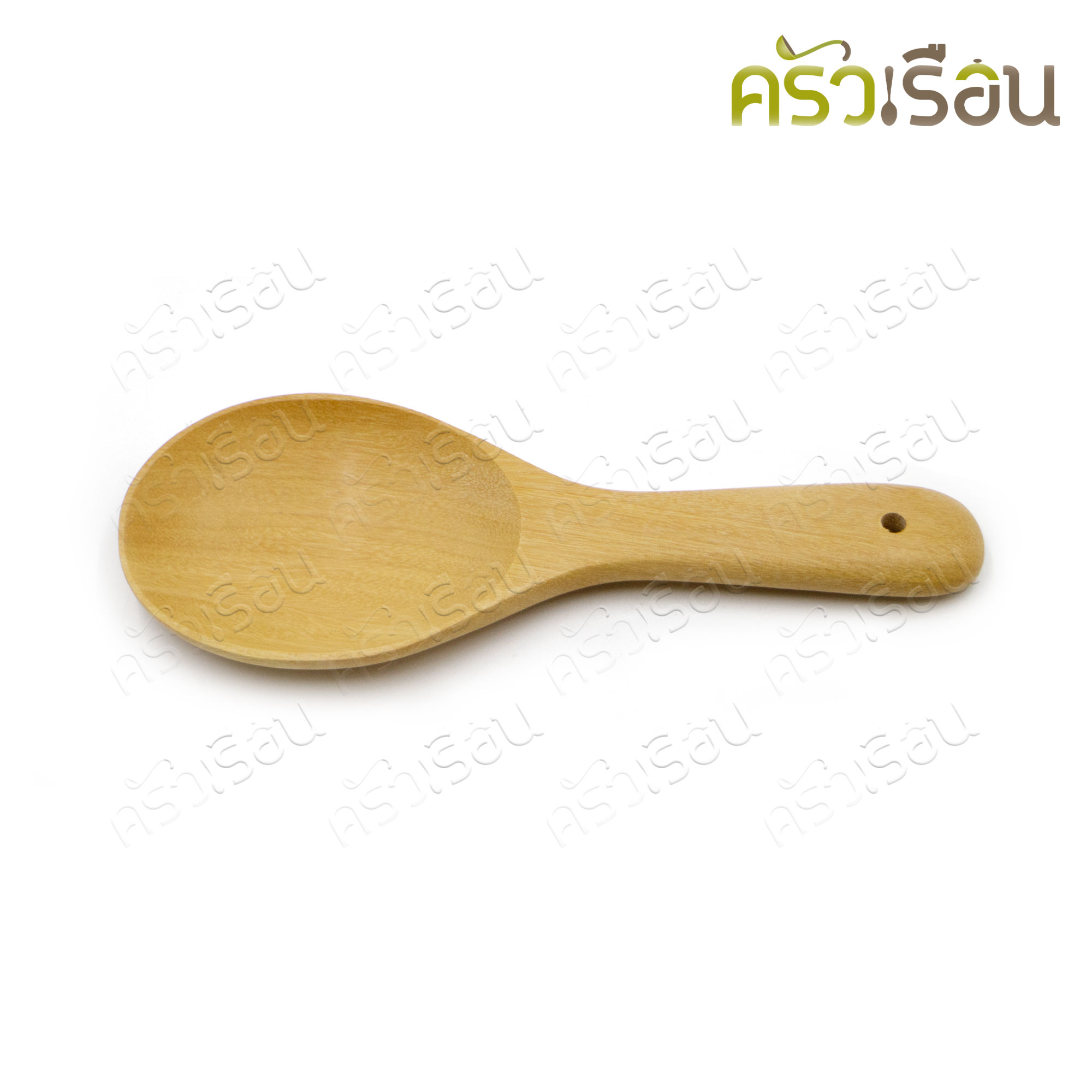 CPK wooden ladle, small flat handle, length 20 x width 7 cm.