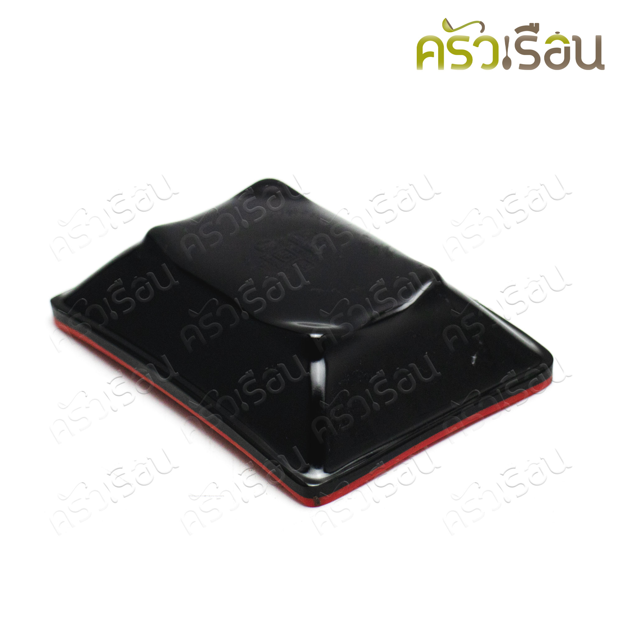 SB ถ้วยน้ำจิ้ม สีเหลี่ยม ทรงญี่ปุ่น เมลามีน สีดำ-แดง 2.5 x 3.5 นิ้ว SB D836-3.5