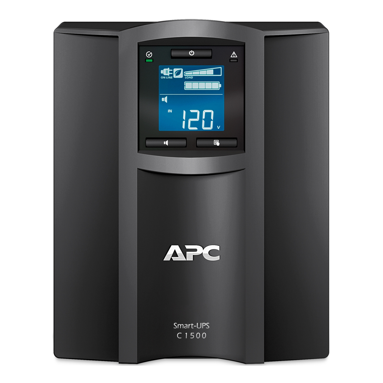 APC Smart-UPS C, Line Interactive, 1500VA, Tower, 230V, 8x IEC C13 outlets, SmartConnect port, USB and Serial communication, AVR, Graphic LCD SMC1500IC