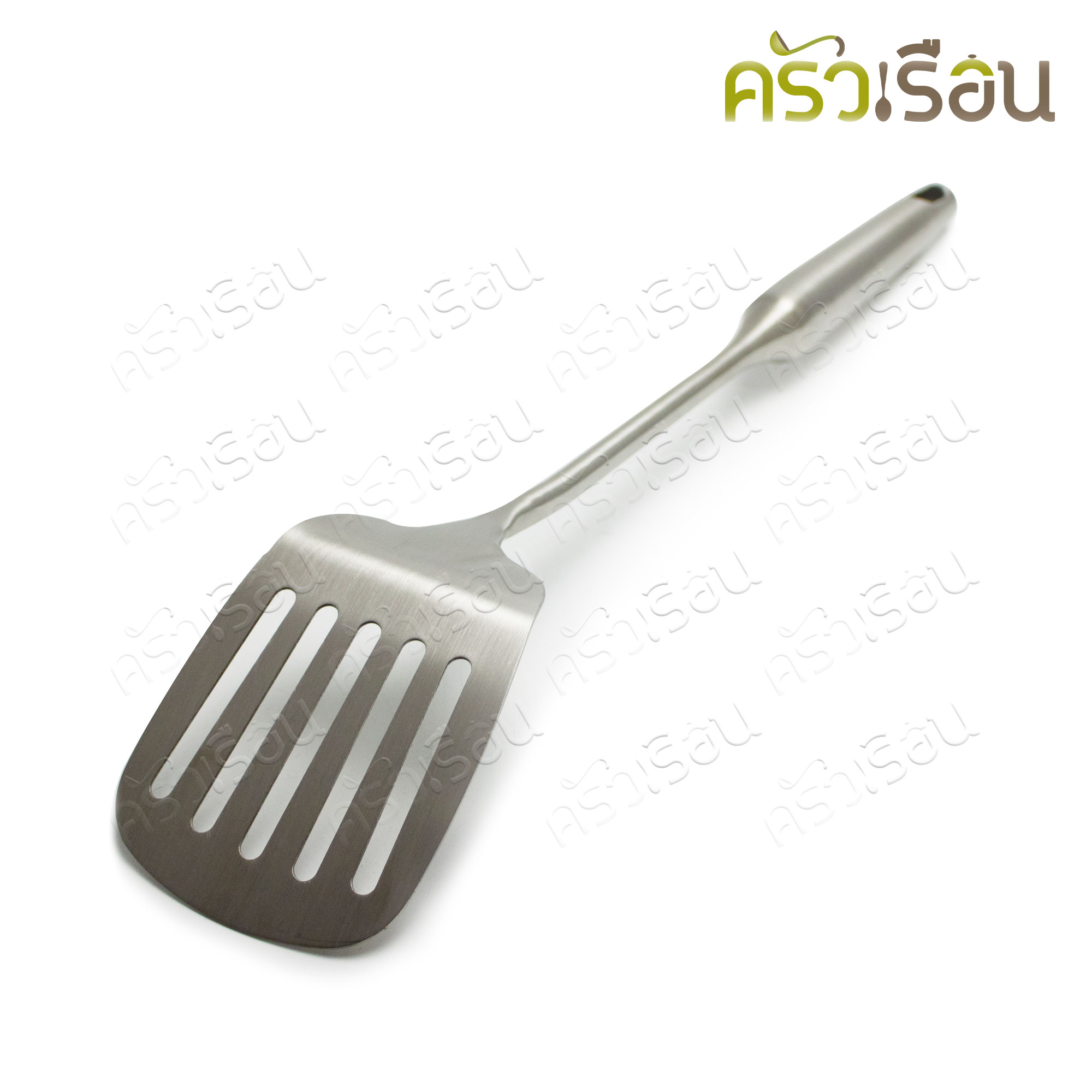 US ตะหลิวร่อง ด้ามสเตนเลส กลม 8 x 38 ซม. AS-38