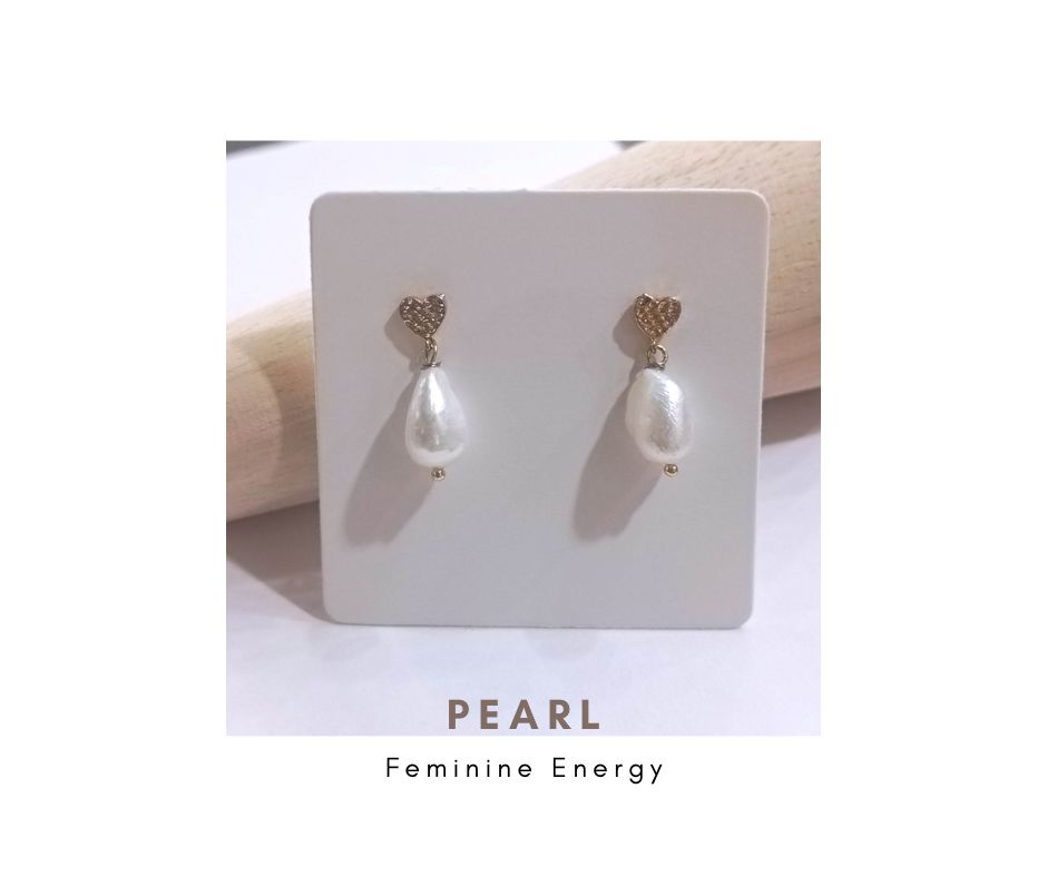 ต่างหูมุกแท้ "14K" Pearl Earring (Inner Peace)